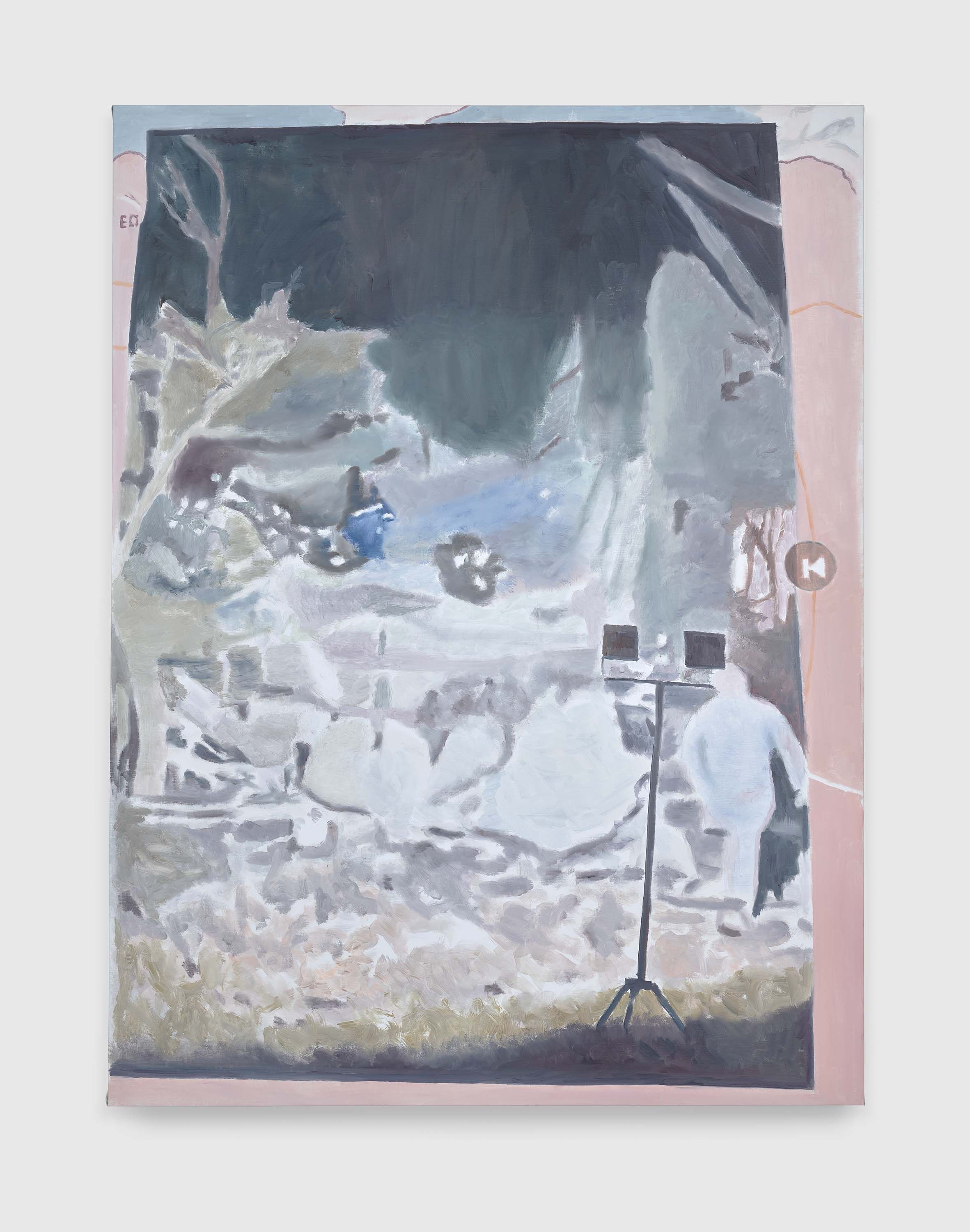 A painting by Luc Tuymans, titled Bucha, dated 2023.