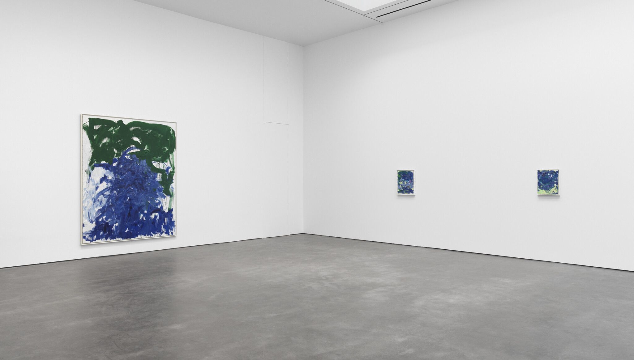 Installation view of Joan Mitchell Paintings 1979-1985 at David Zwirner in New York, 2022