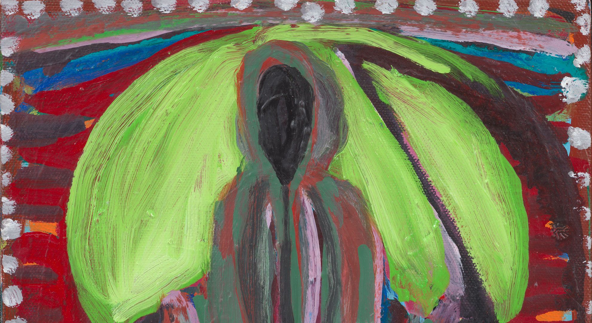 A detail from a painting by Josh Smith, titled Untitled, dated 2019