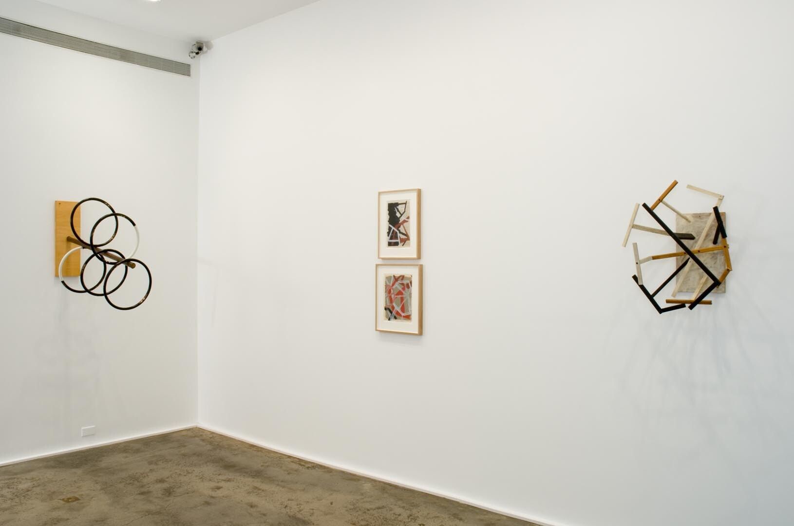 Installation view of the exhibition Al Taylor: Early Work, at David Zwirner in New York, dated 2008. 