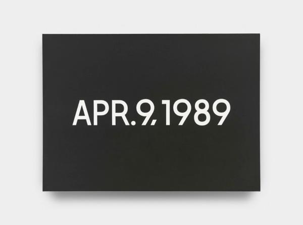 On Kawara — APR. 9, 1989