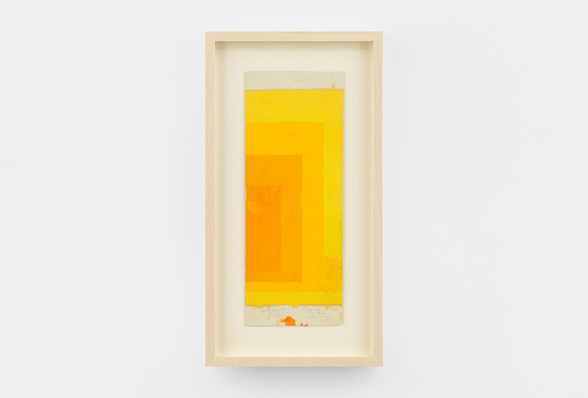 An undated work on paper by Josef Albers titled Study for Homage to the Square.