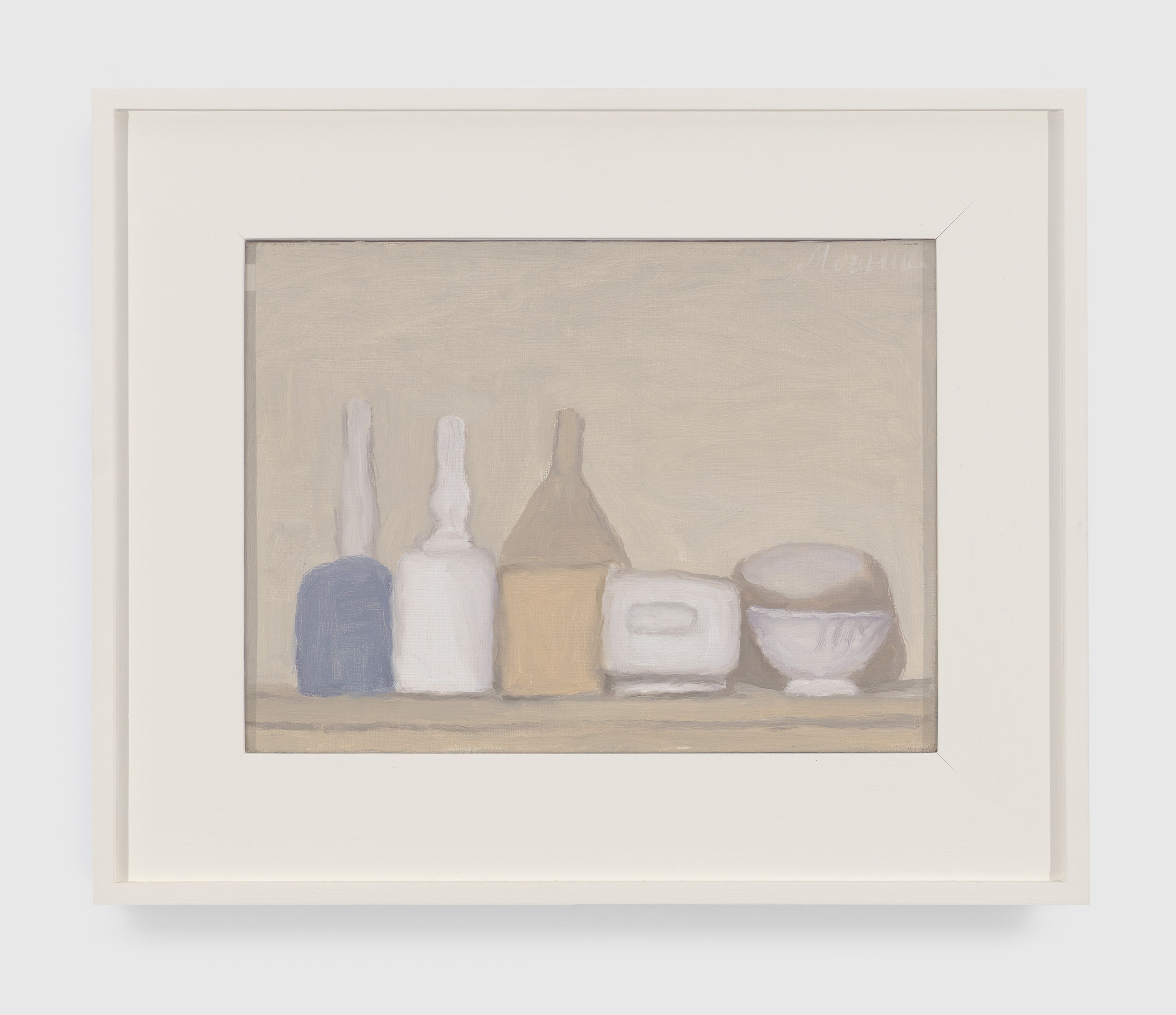 A painting by Giorgio Morandi titled Natura morta (Still Life), dated 1947.