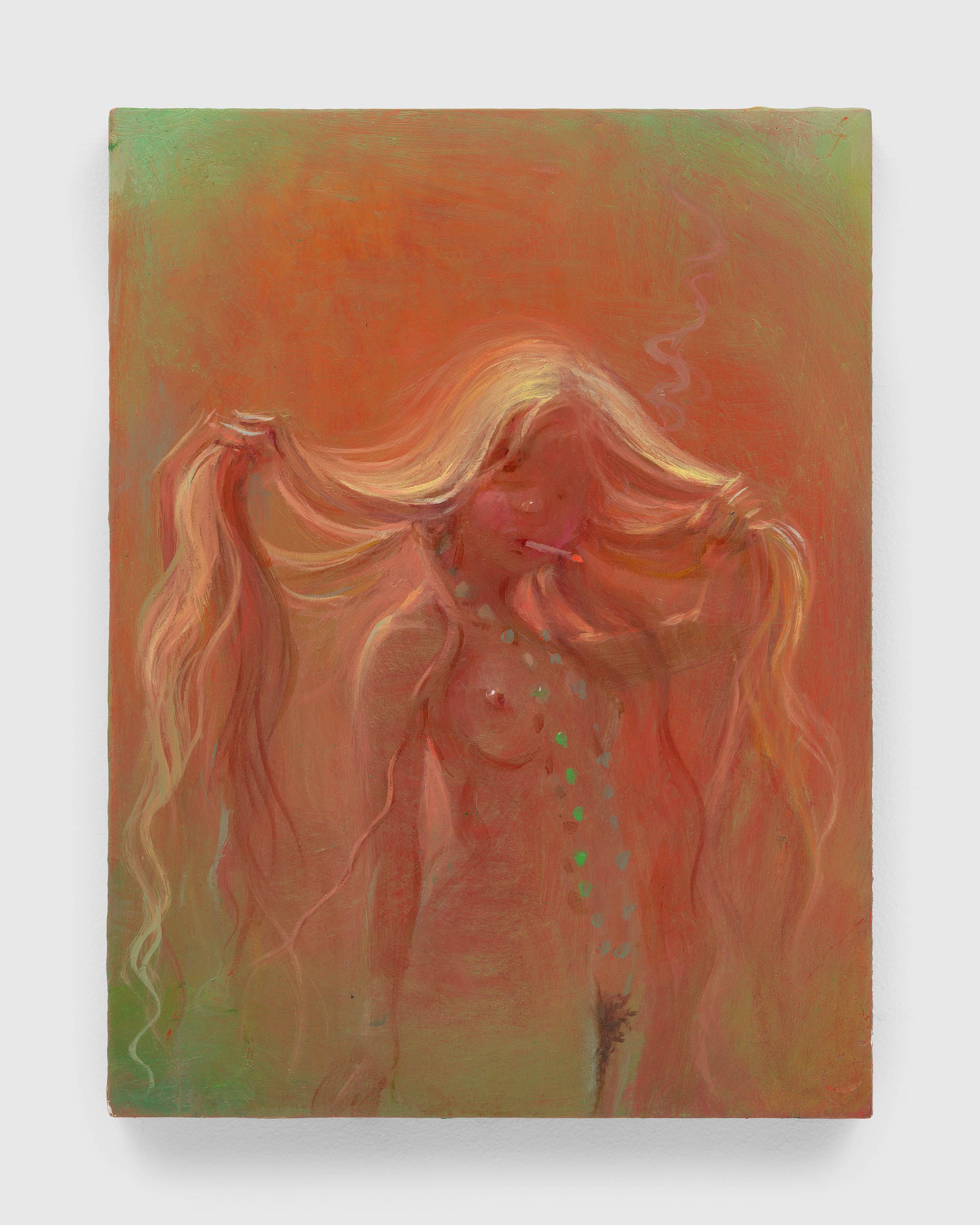 A painting by Lisa Yuskavage, called Title to be confirmed, dated 2023.