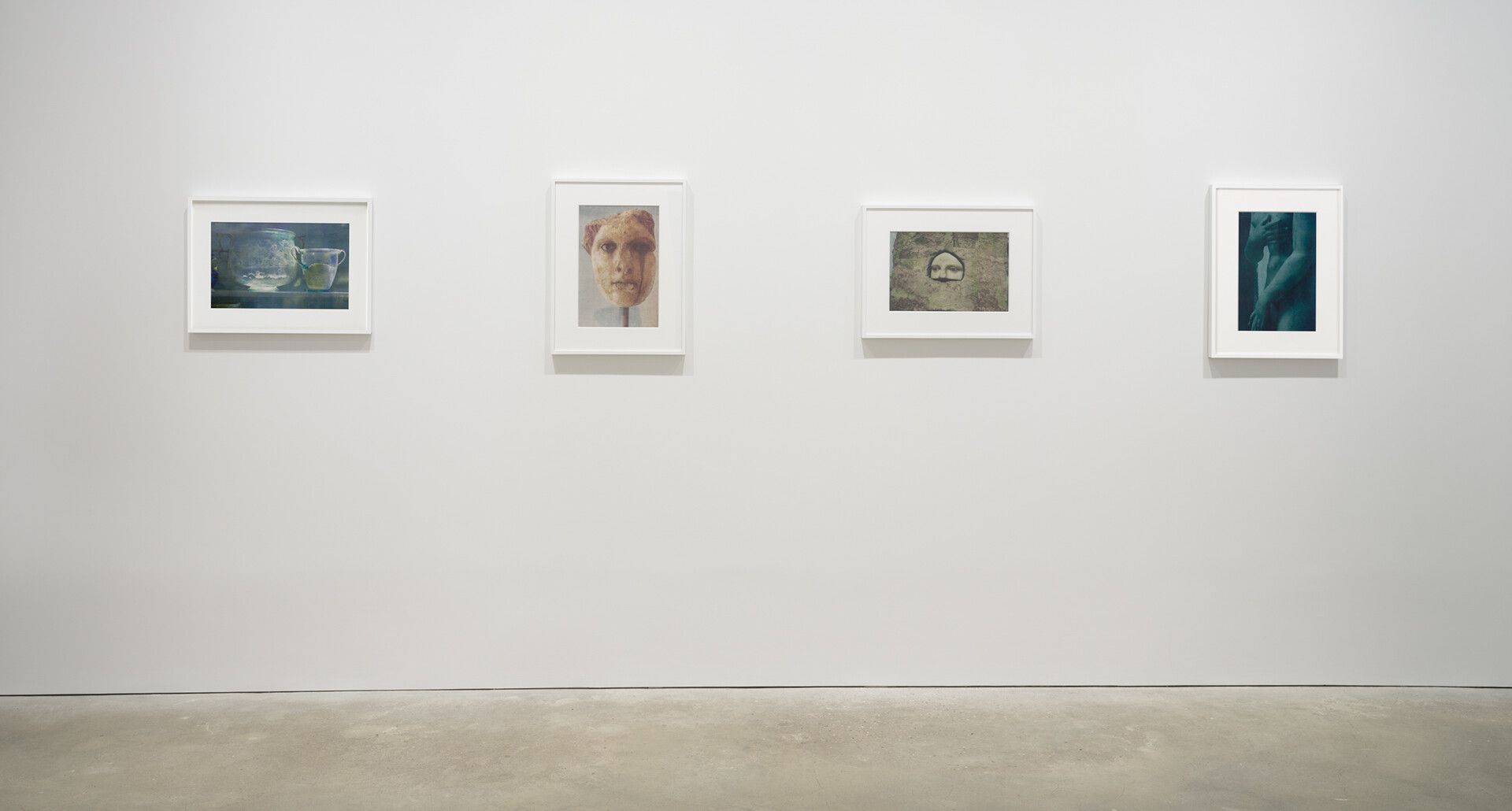 An installation view of an exhibition titled James Welling: Metamorphosis at David Zwirner, Hong Kong, in 2021.