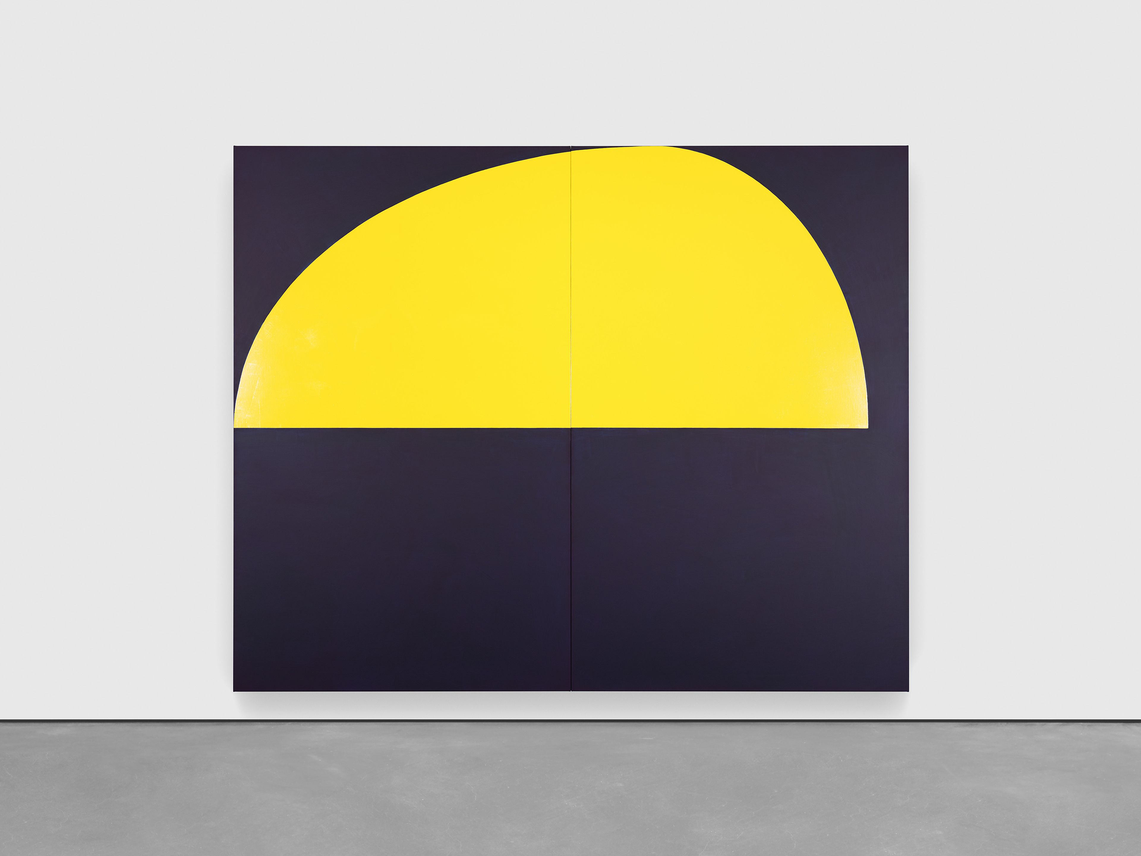 A painting by Suzan Frecon, titled bright lantern, dated 2020.