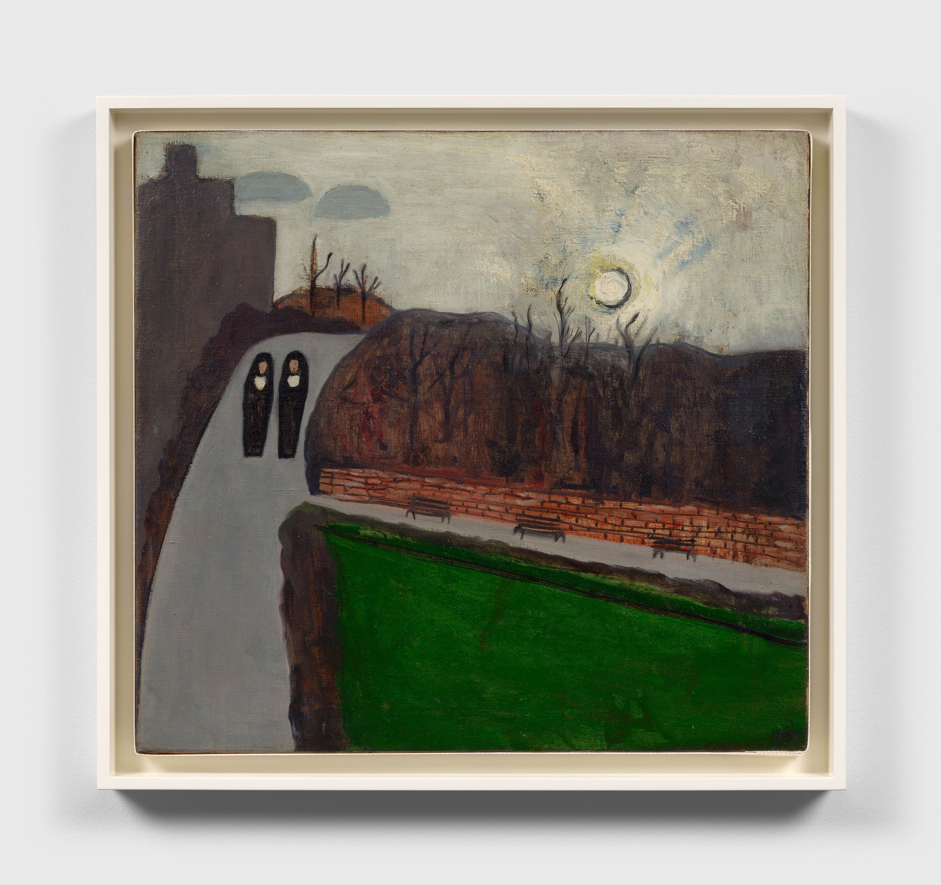 A painting by Alice Neel, titled Nuns in the Park, dated 1946.