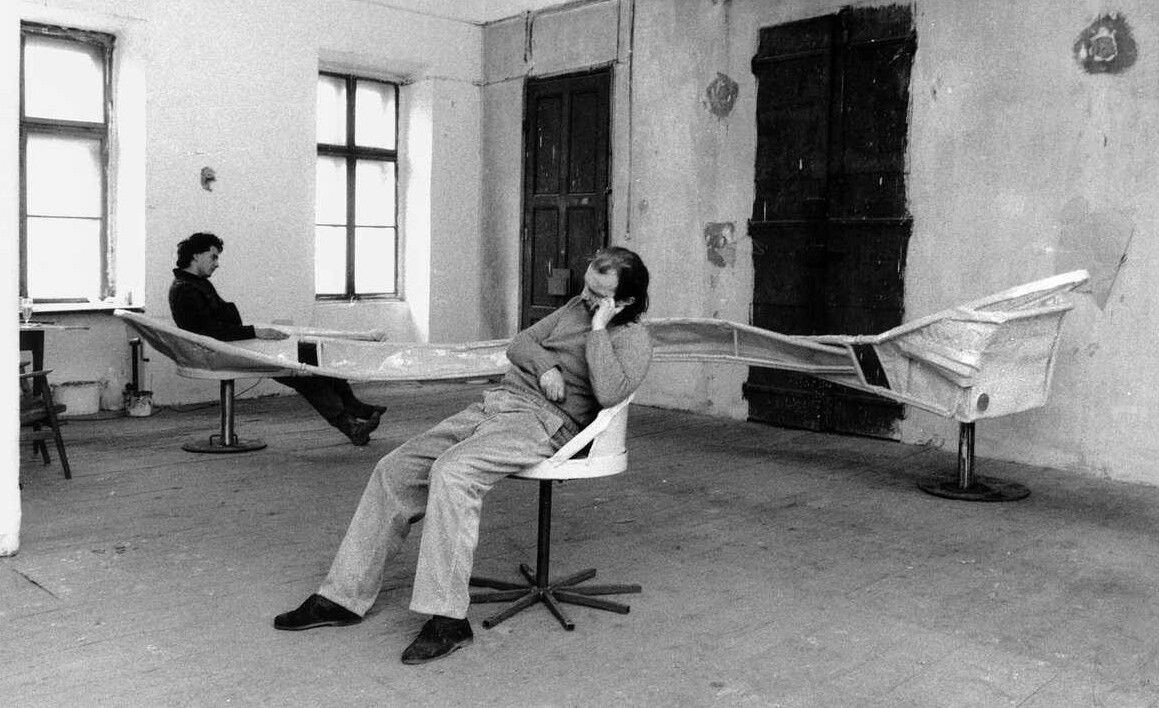 Franz West Eo Ipso 1987 (in the artist’s studio).