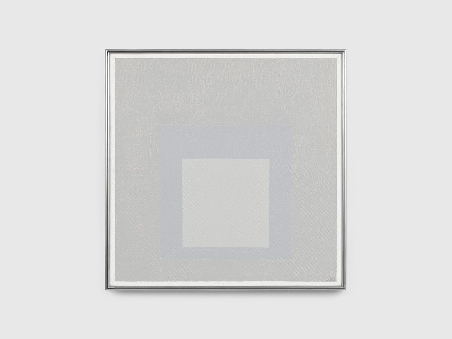A painting by Josef Albers, titled Study for Homage to the Square, dated 1968.