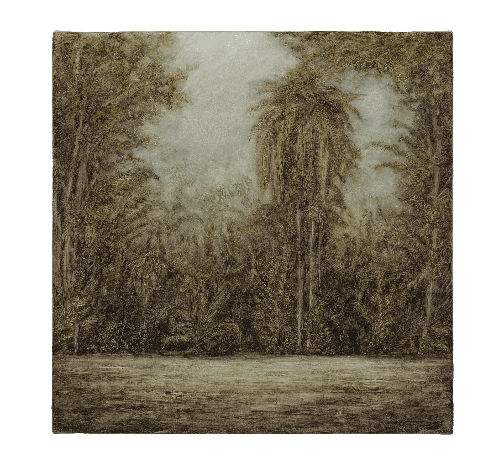 A painting by Lucas Arruda, titled Sem título da série Deserto-Modelo, dated 2017.