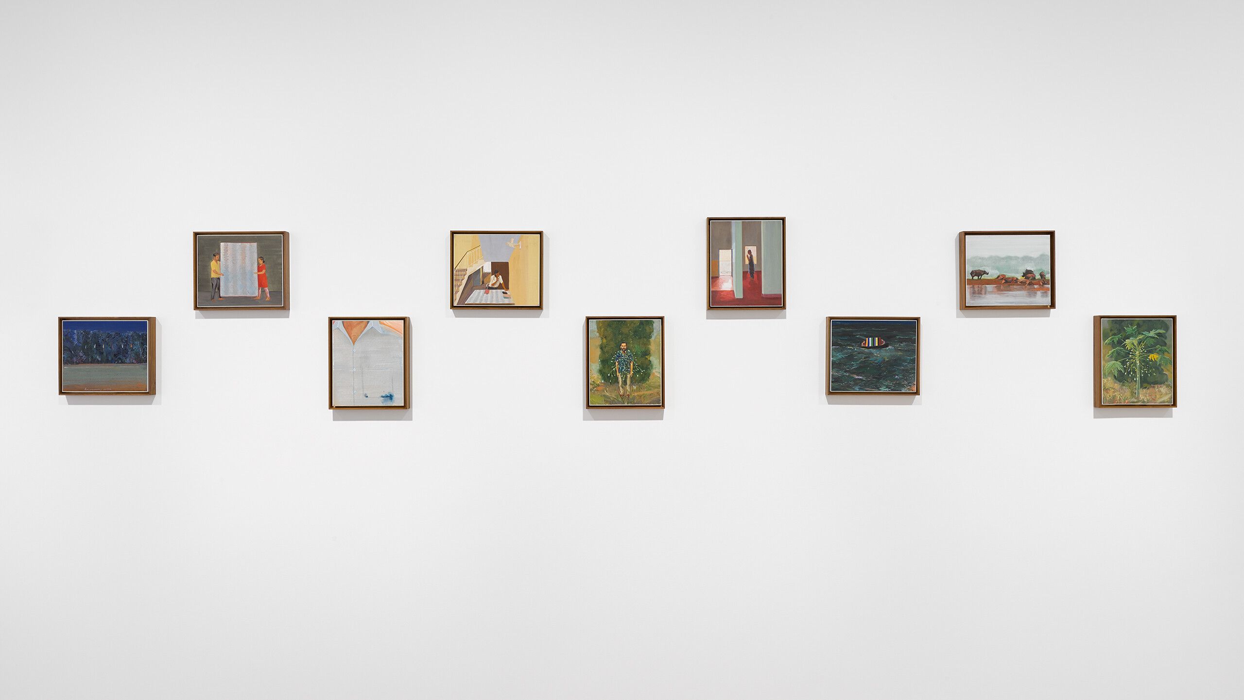 An Installation view of Mahesh Baliga: Drawn to remember, David Zwirner, London, dated 2022