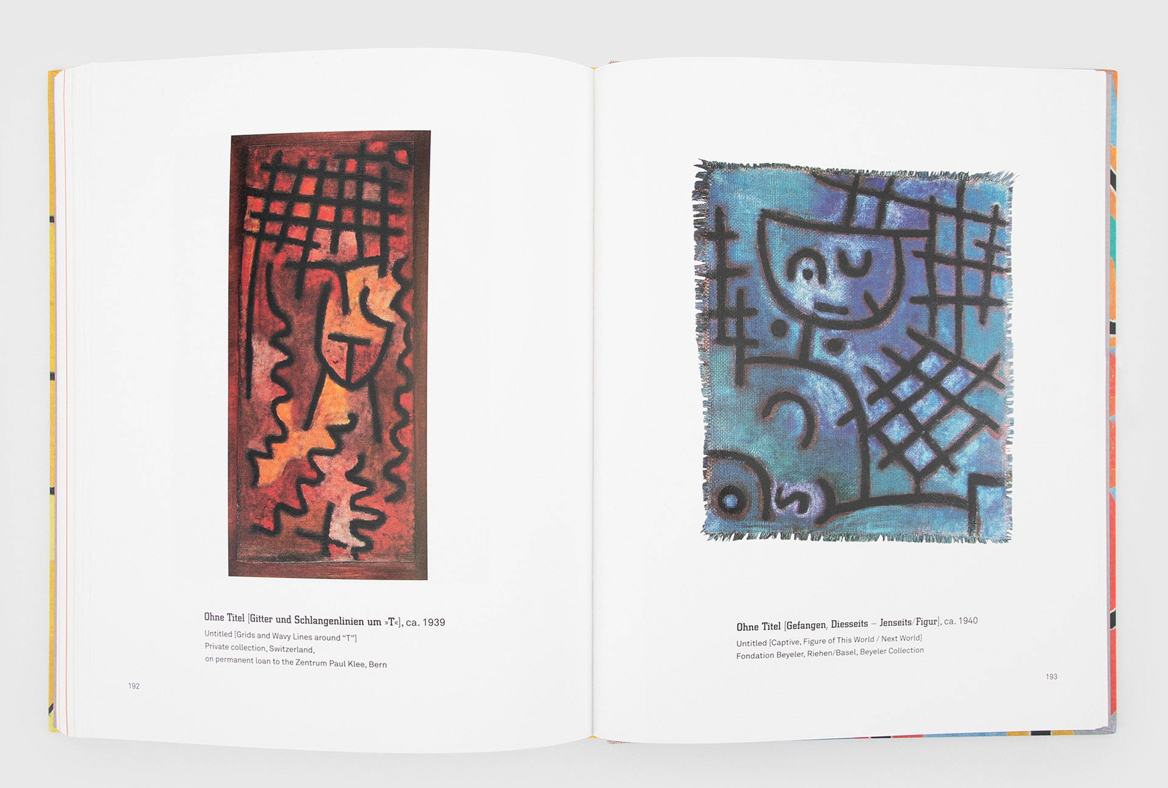 Spread from a book, titled, Paul Klee:¬†The Abstract Dimension.