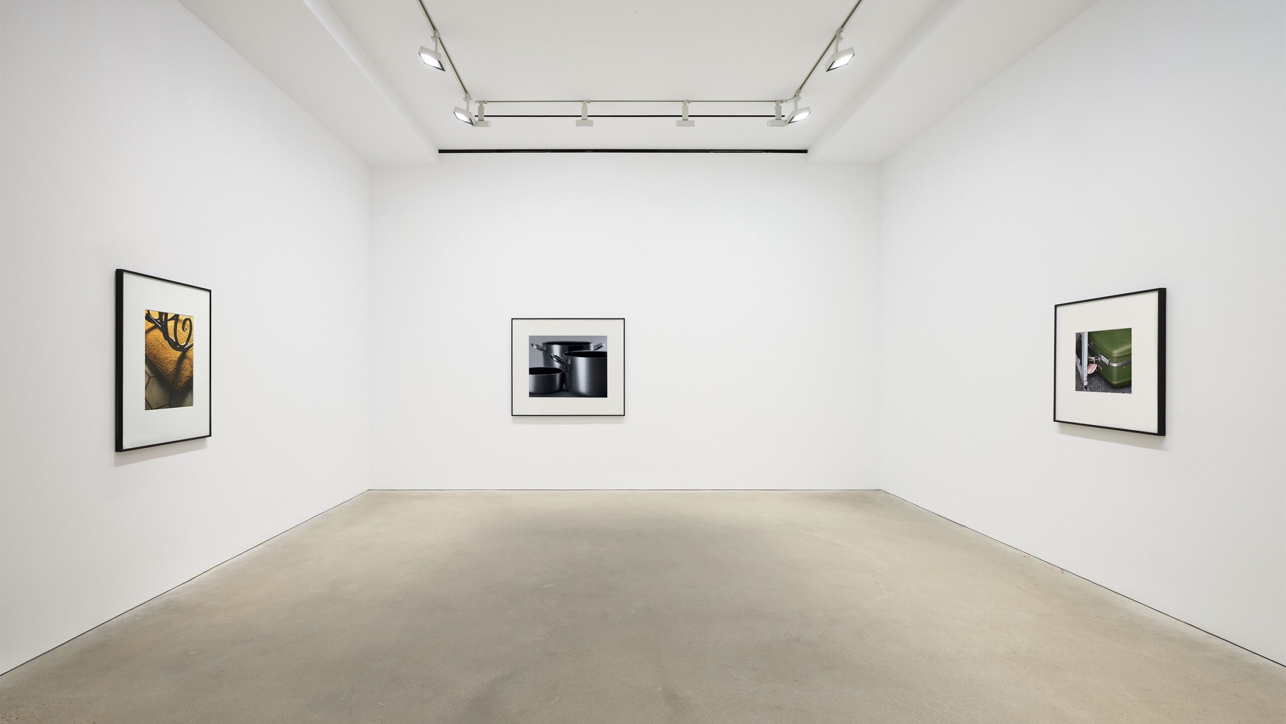 An Installation view, Christopher Williams: R59C Keystone Shower Door Chrome Raindrop, David Zwirner, Hong Kong, dated 2023