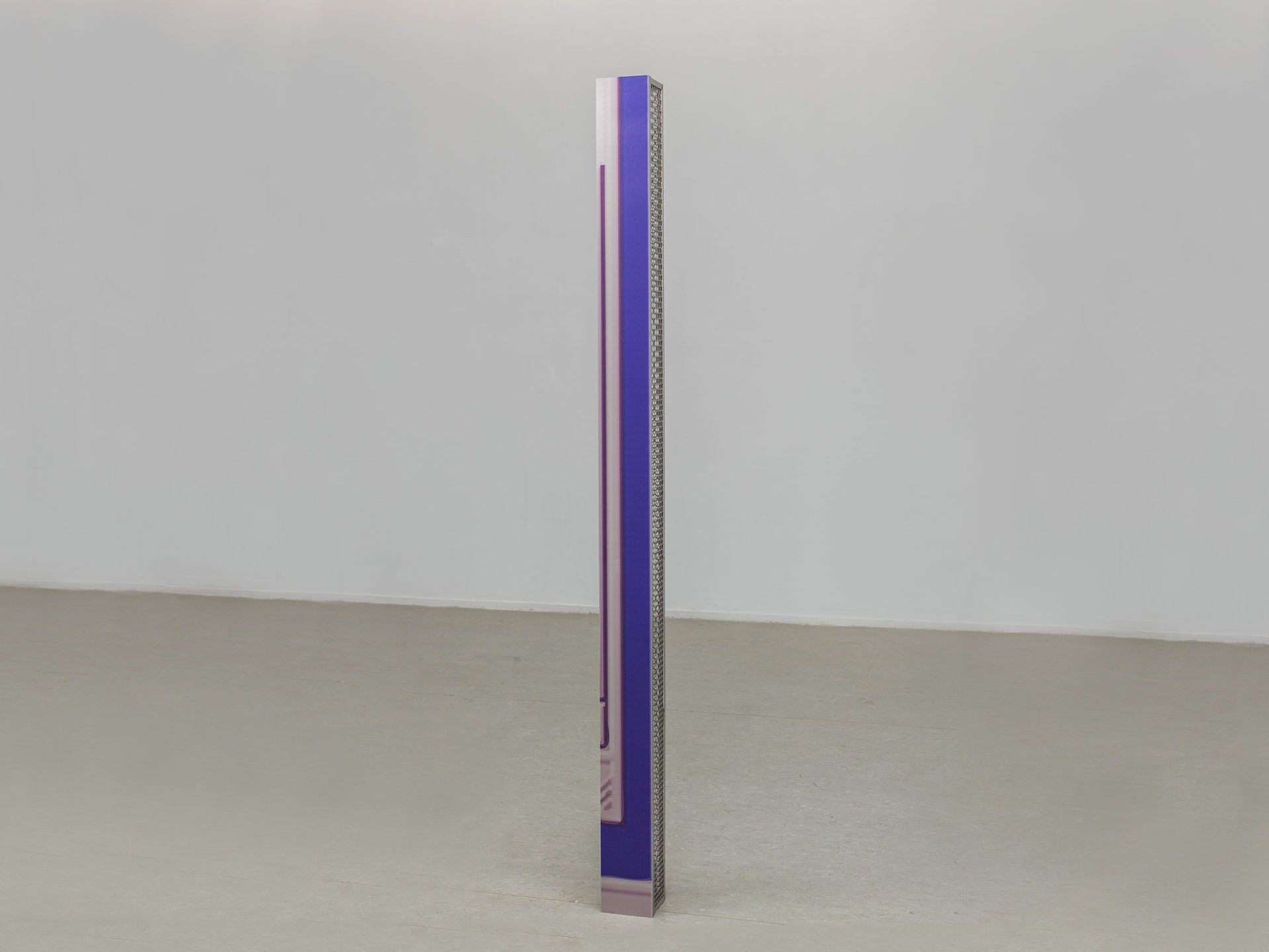 A metal structure by aaajiao titled Windows Gravestone No.18 dated 2016