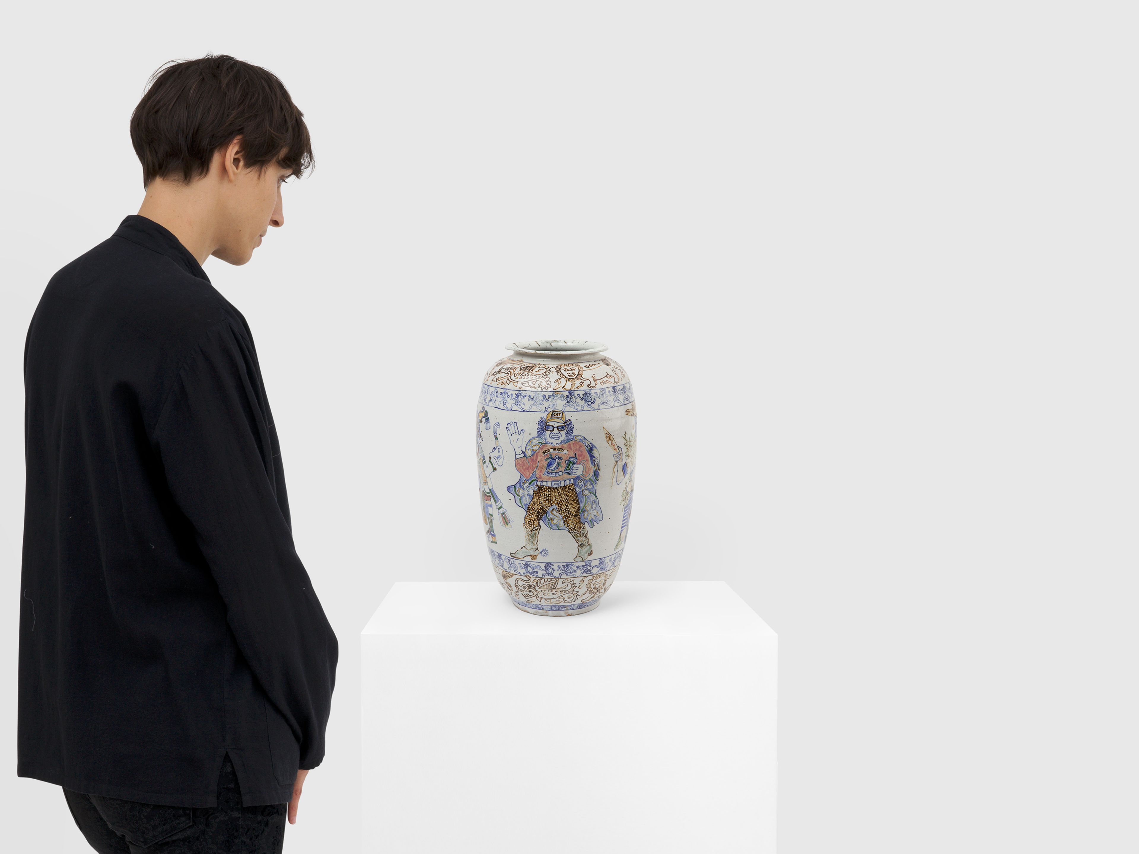 An untitled sculpture by Magdalena Suarez Frimkess and Michael Frimkess, dated 1984.