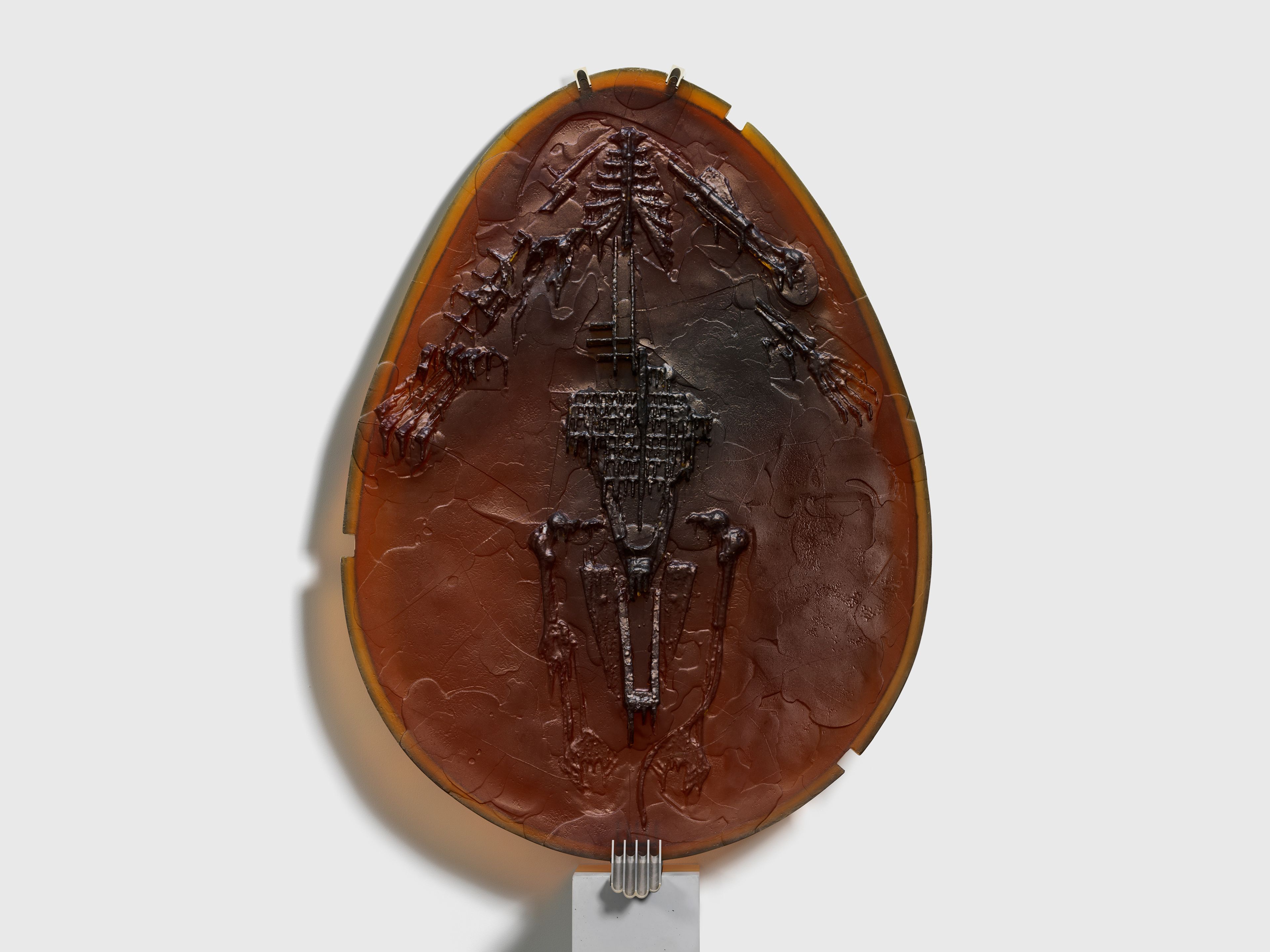 A sculpture by Andra Ursuta, titled Private Dancer (Burnt Raspberry), dated 2025.