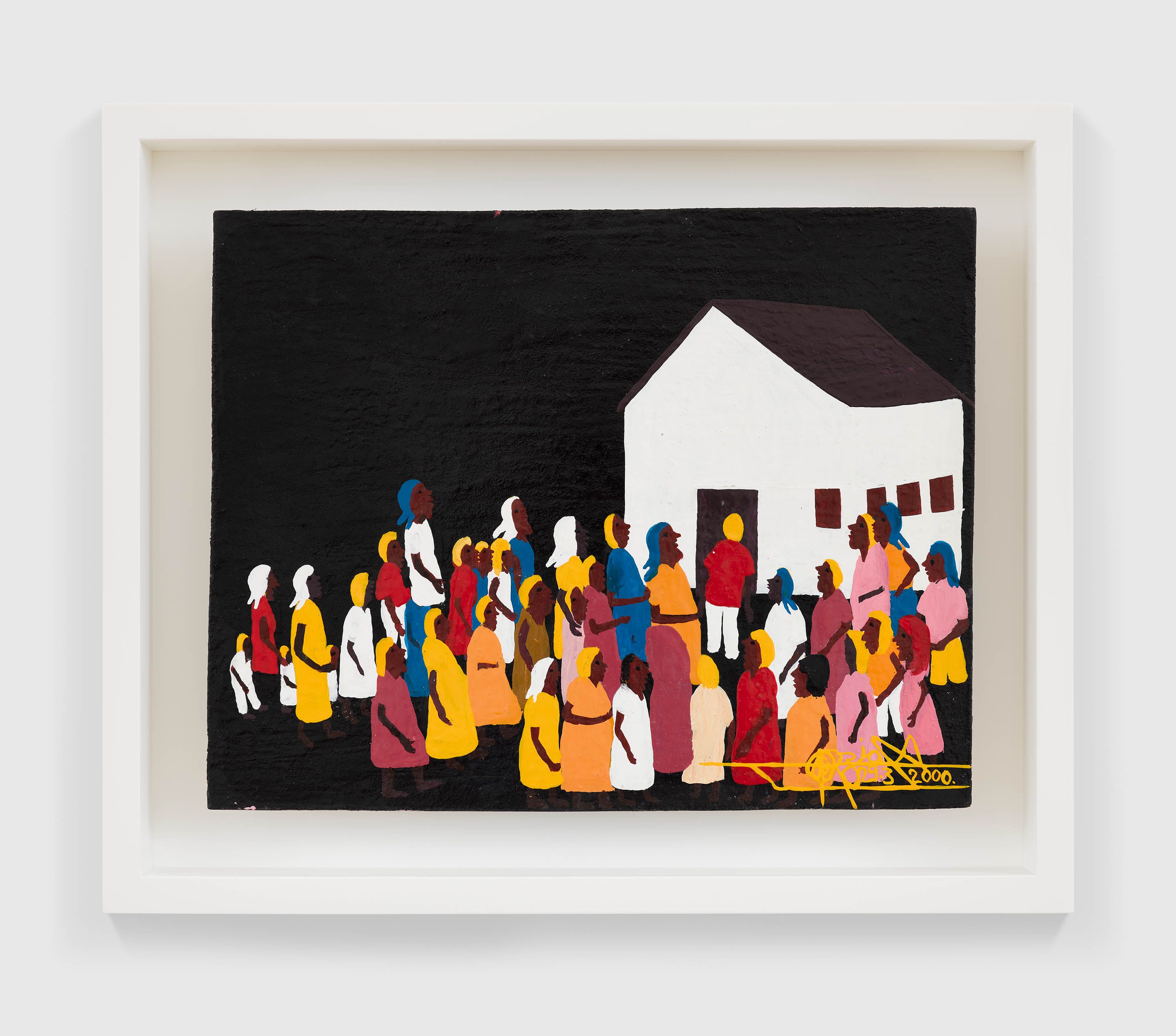 A painting by Odoteres Ricardo de Ozias, titled O desfile, dated 2000.