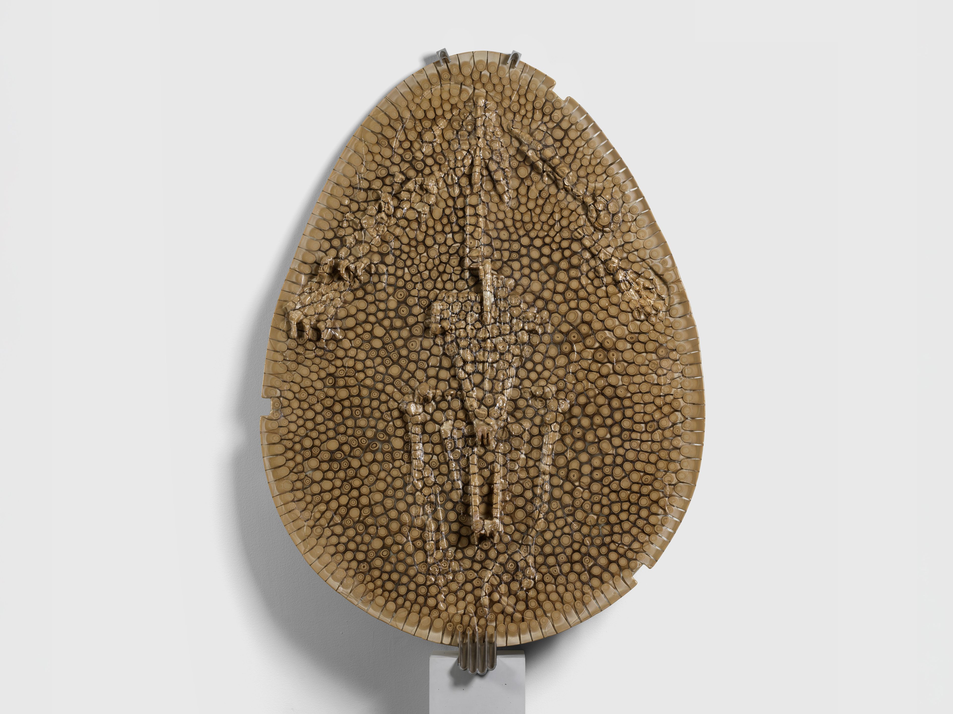 A sculpture by Andra Ursuta, titled Private Dancer (Foreskin Mince), dated 2025