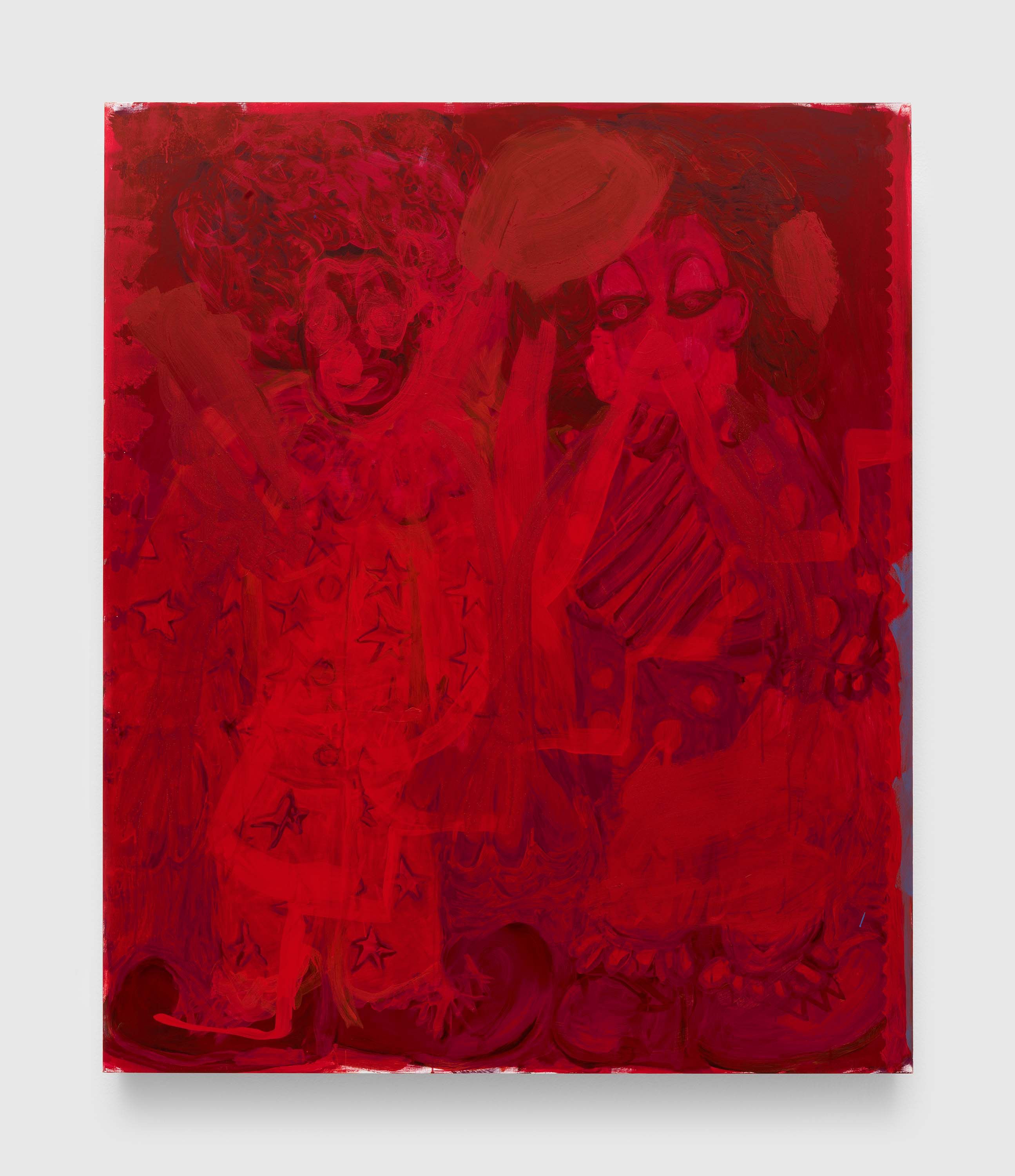A painting by Josh Smith, titled Pals, dated 2023.