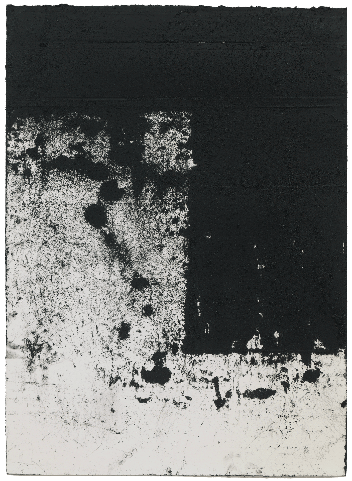 A work on paper by Richard Serra, titled Rotterdam Horizontal #5/Right Angle, dated 2016.