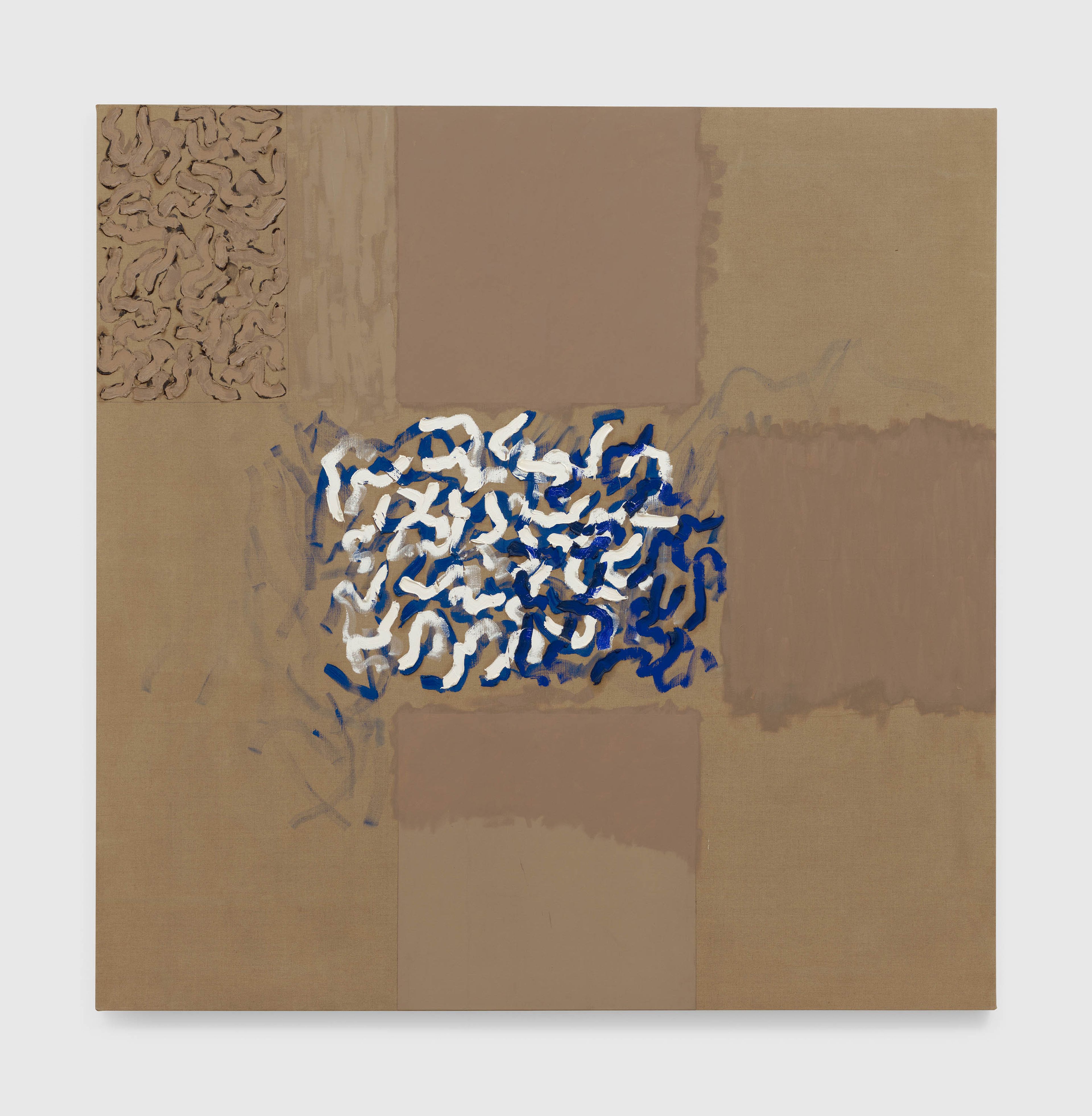 A painting by Robert Ryman, titled Crazy II, circa 1962 to 1964.