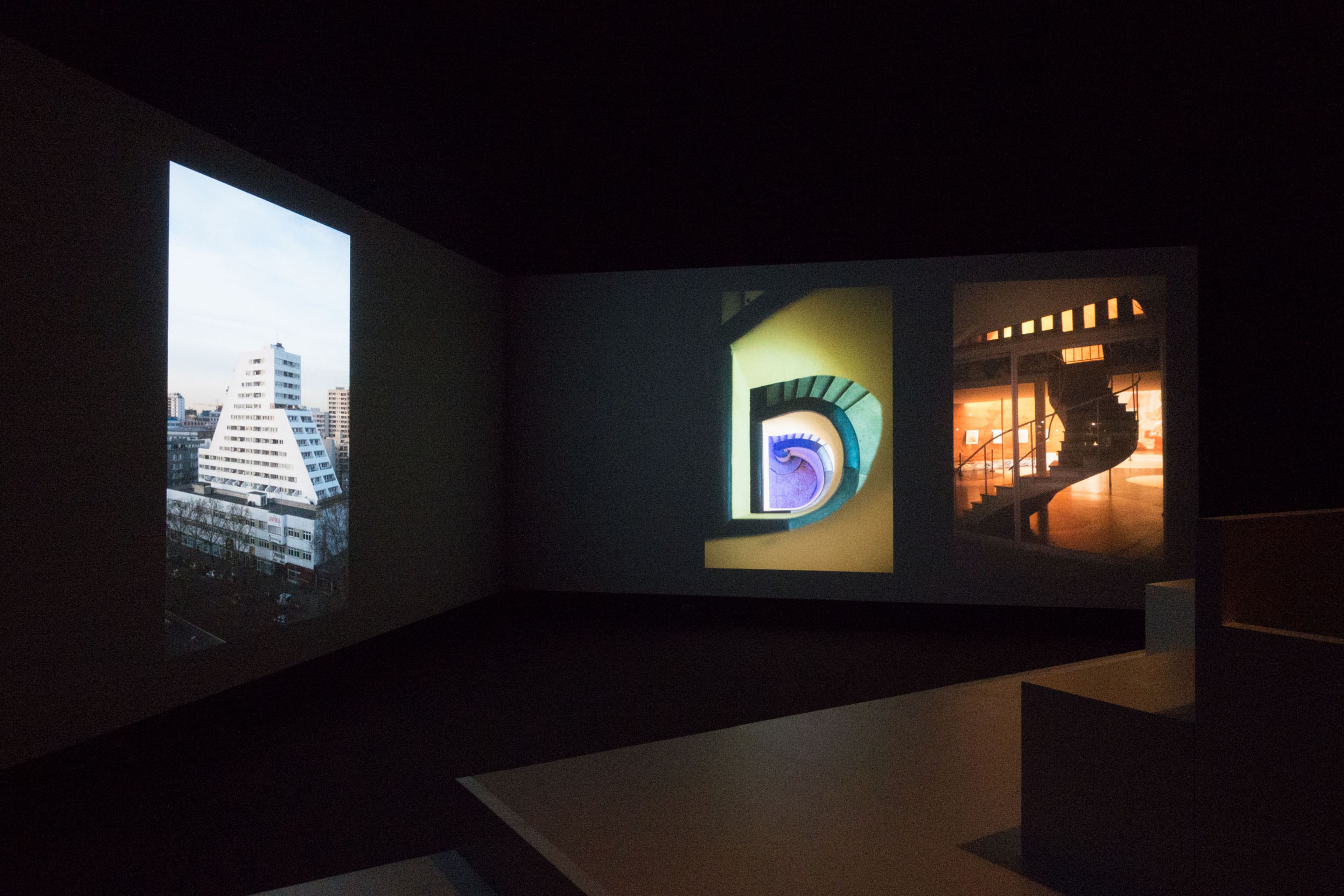 Installation view of the exhibition Book for Architects at The Metropolitan Museum of Art in New York, dated 2015.