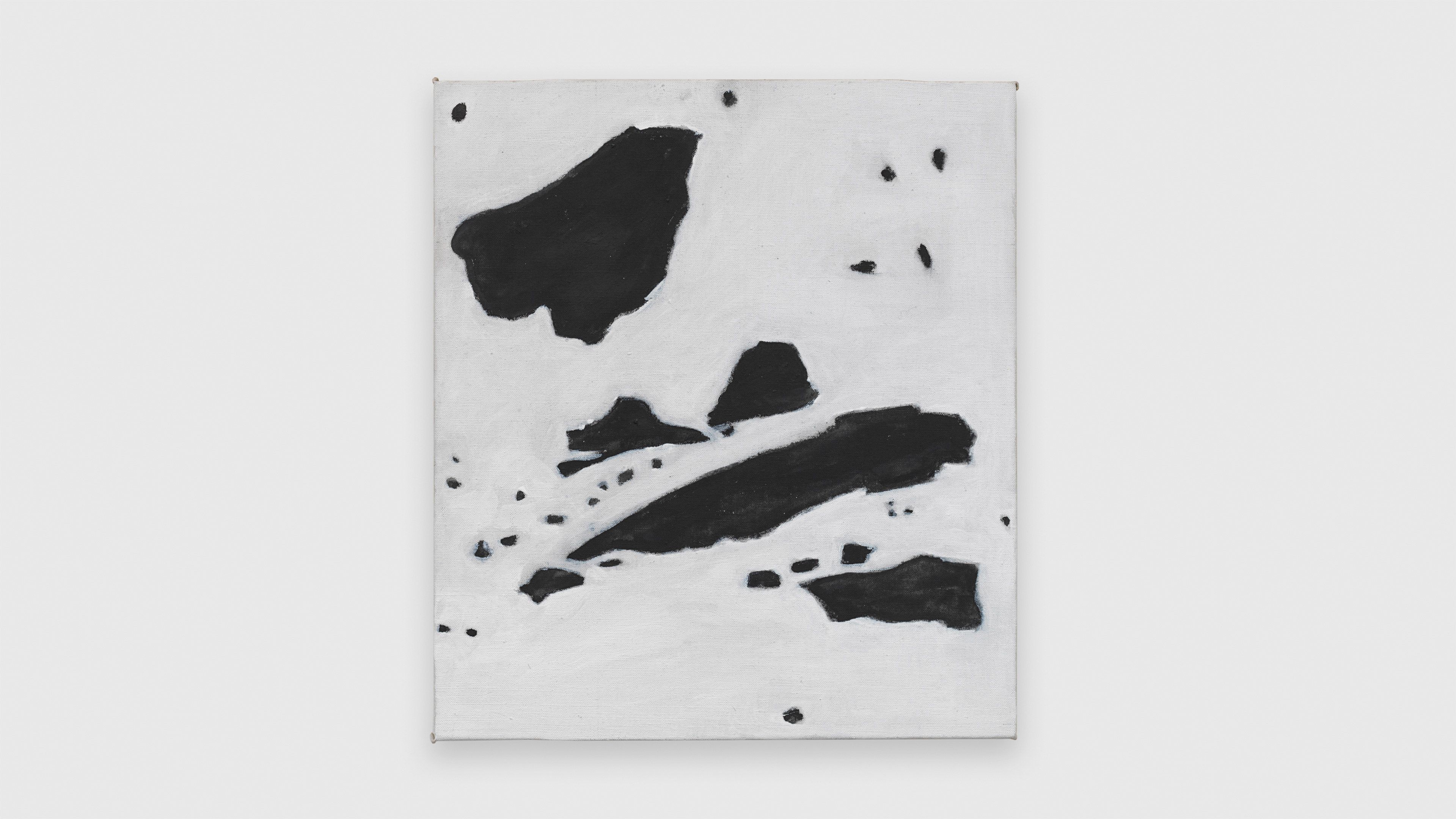 An untitled oil painting on canvas by Raoul De Keyser, dated 2006.