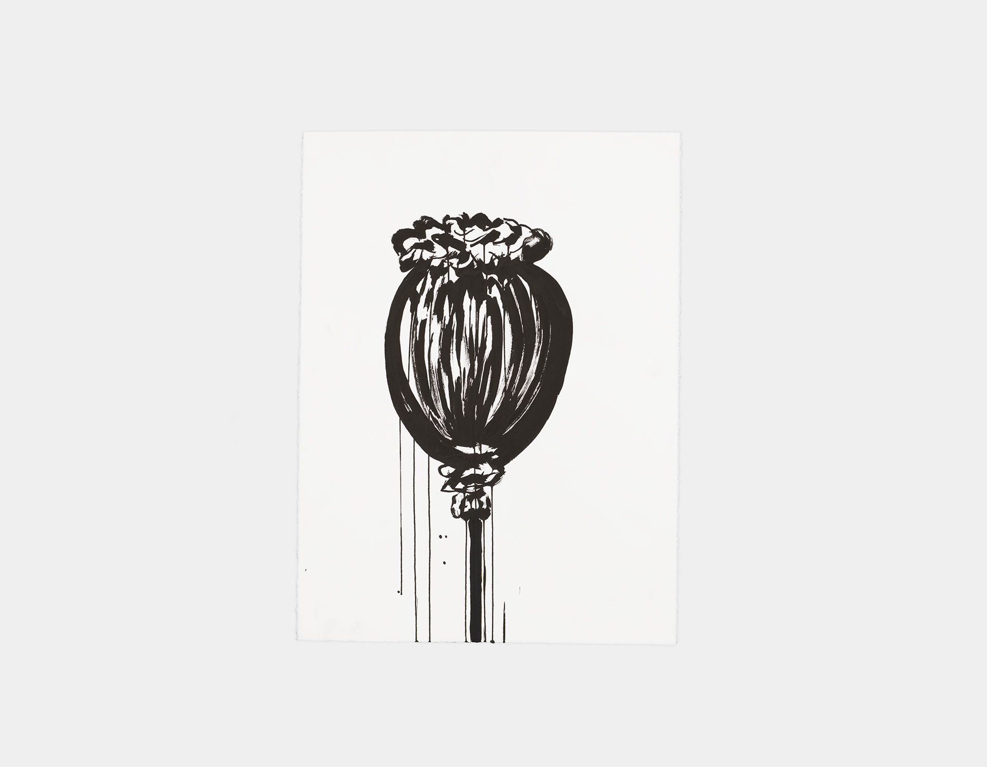 A drawing by Raymond Pettibon, titled No Title, dated 2017.