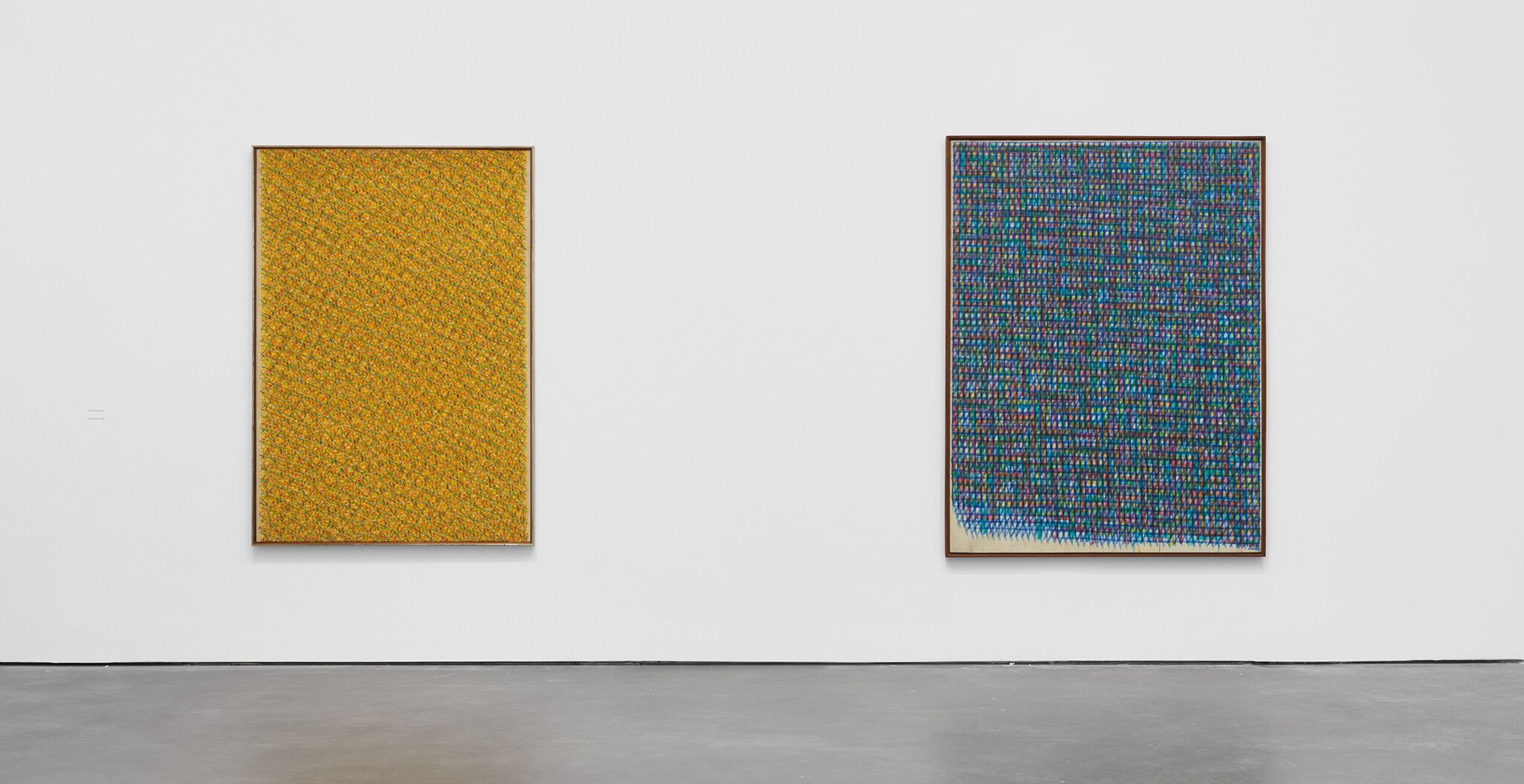 An installation view from the exhibition "Roma/New York," at David Zwirner, in New York, dated 2023.