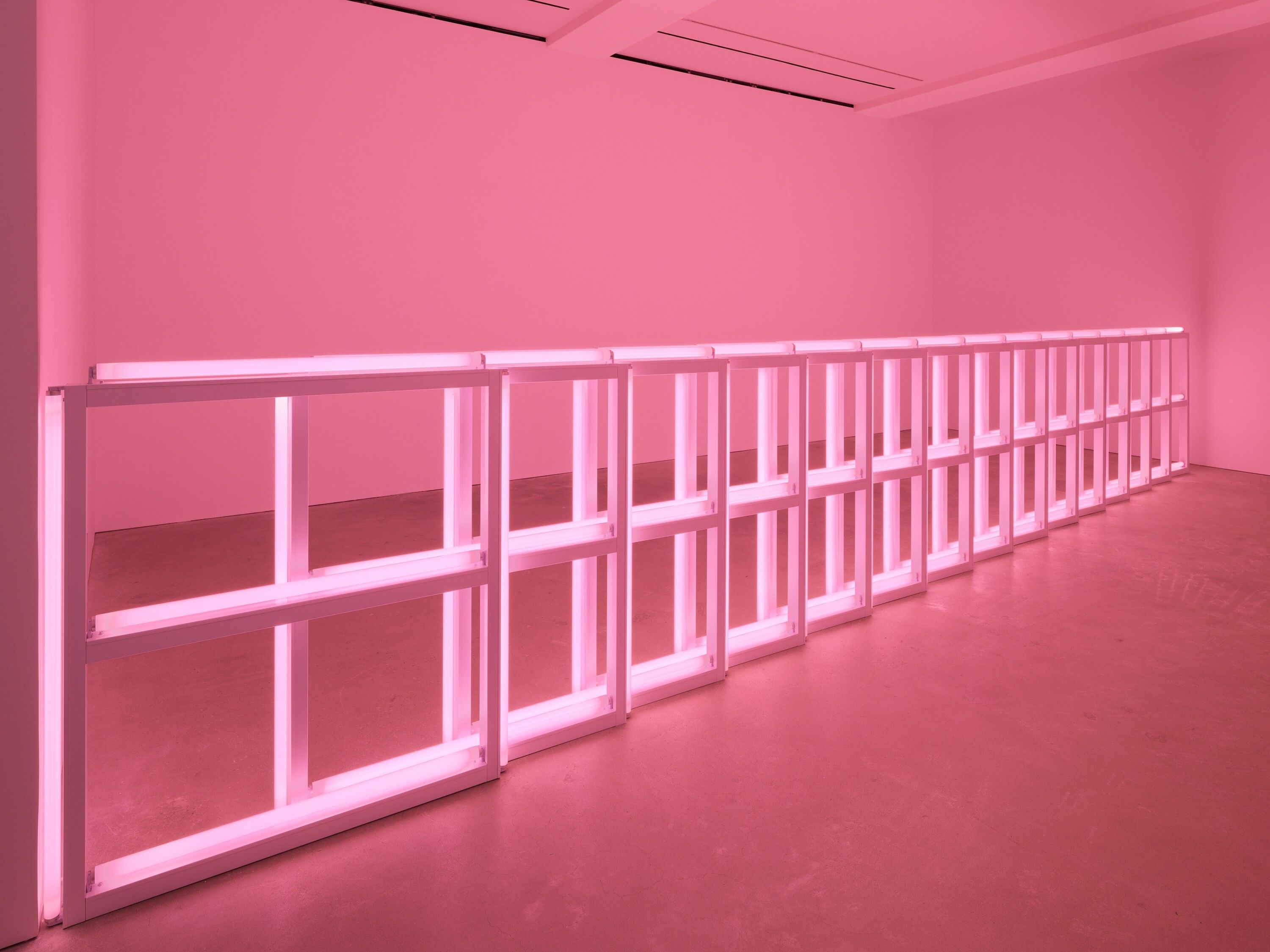 An artwork by Dan Flavin, titled untitled, dated 1974.