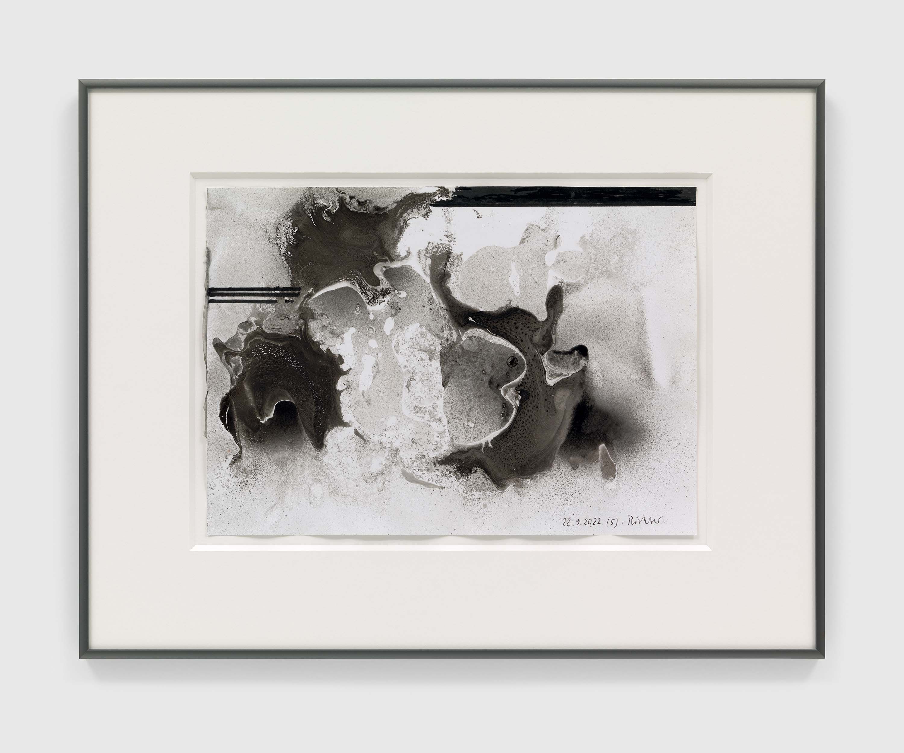 A drawing by Gerhard Richter, titled 22.9.2022 (5), dated 2022.