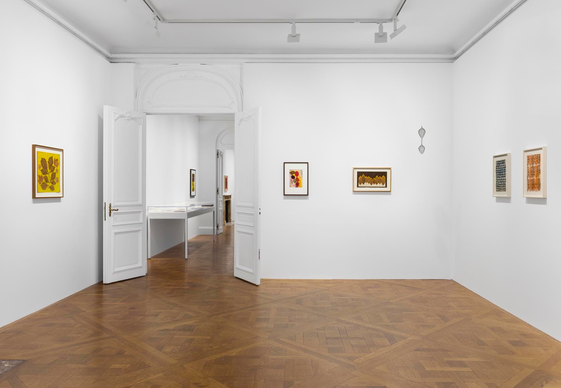 Installation view of the exhibition Josef and Anni and Ruth and Ray, at David Zwirner in New York, dated 2017.