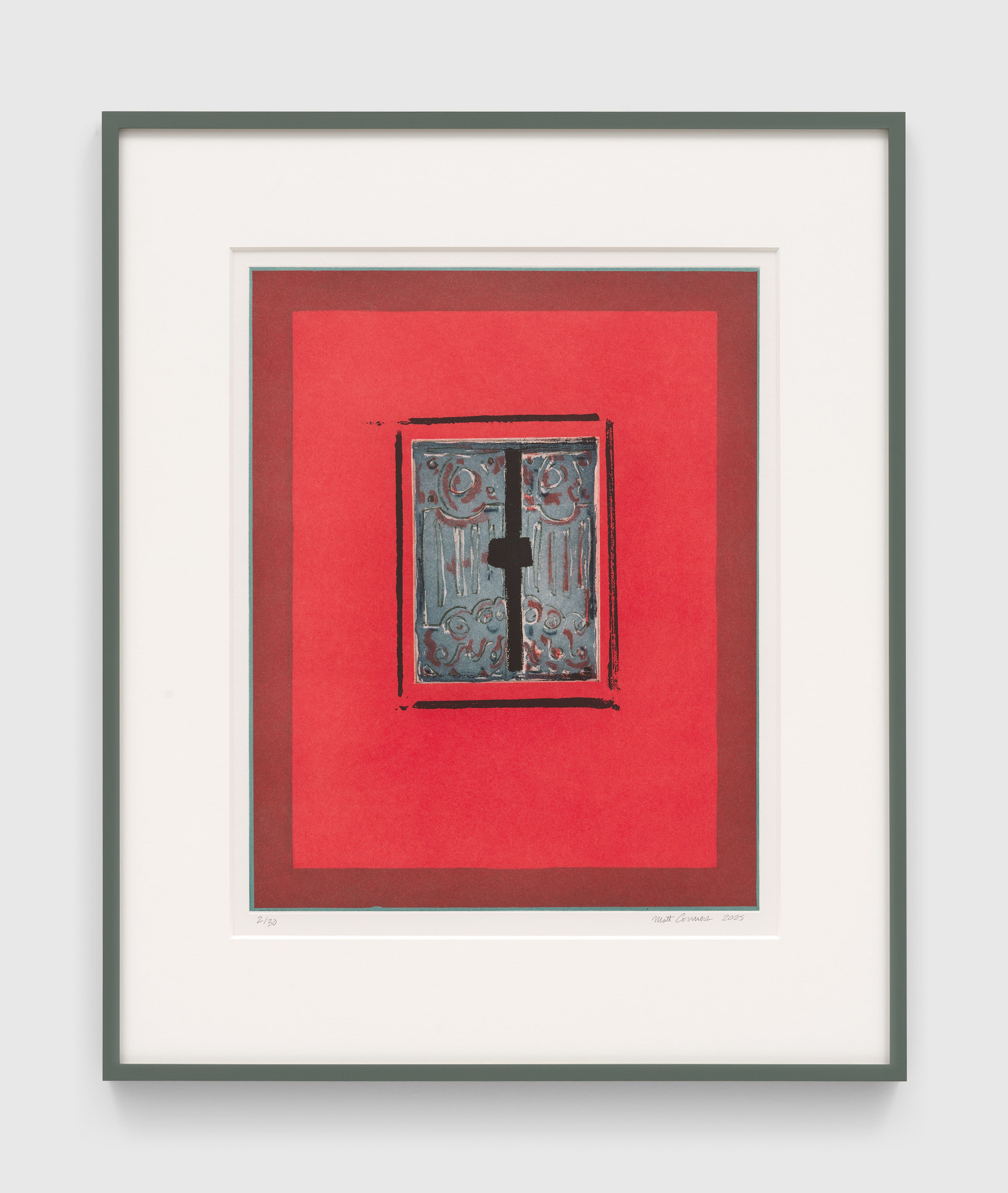 A print by Matt Connors, titled Dry Heater, dated 2025.