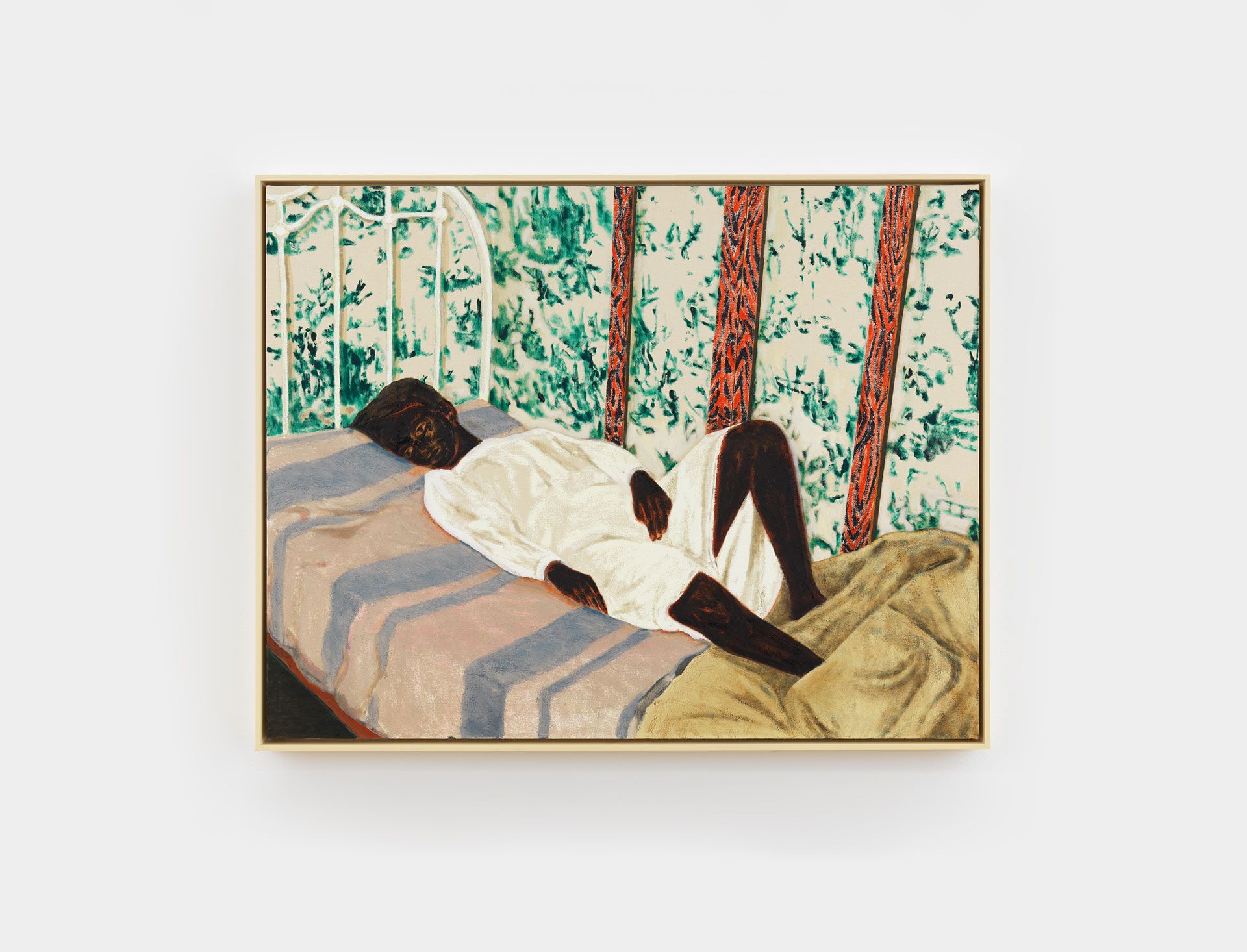 A painting by Mamma Andersson, titled The Damsel in Distress, dated 2017.
