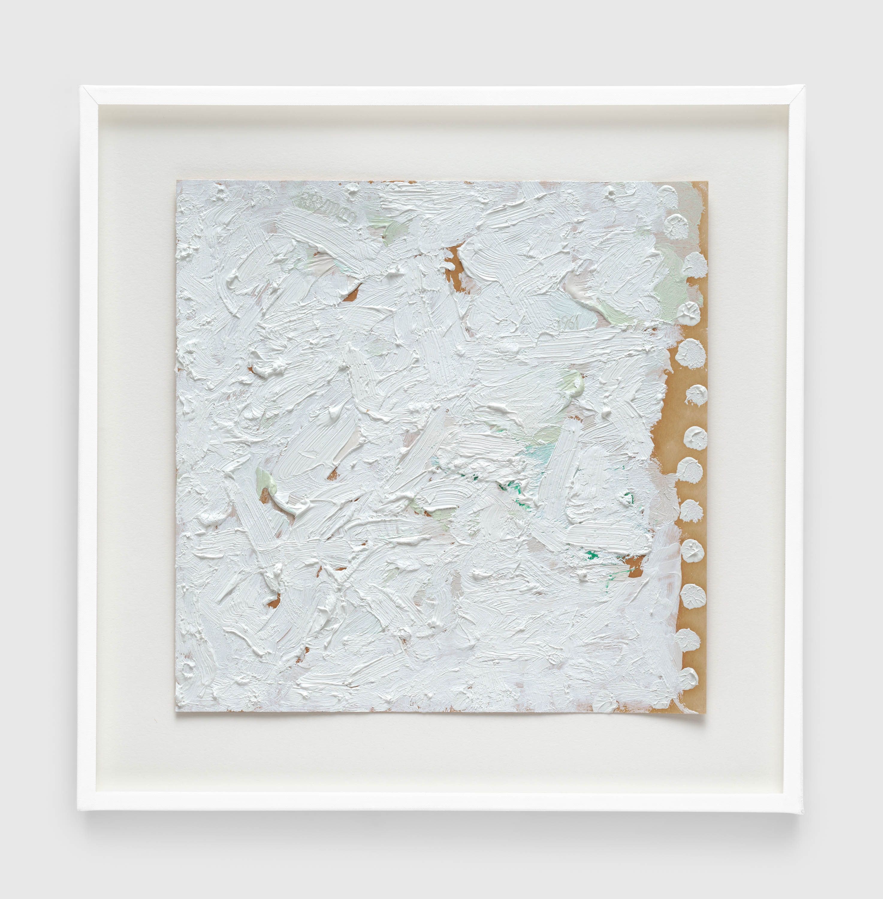 A painting by Robert Ryman, called Untitled, dated 1961.