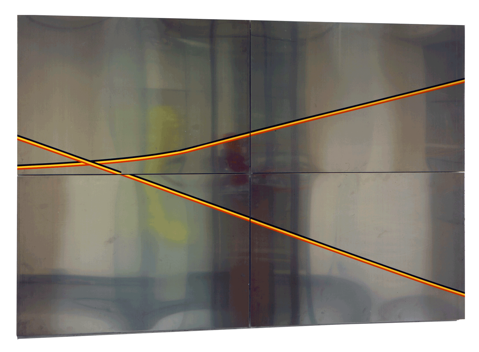 A mixed media work by Isa Genzken, titled Flag, dated 2004.