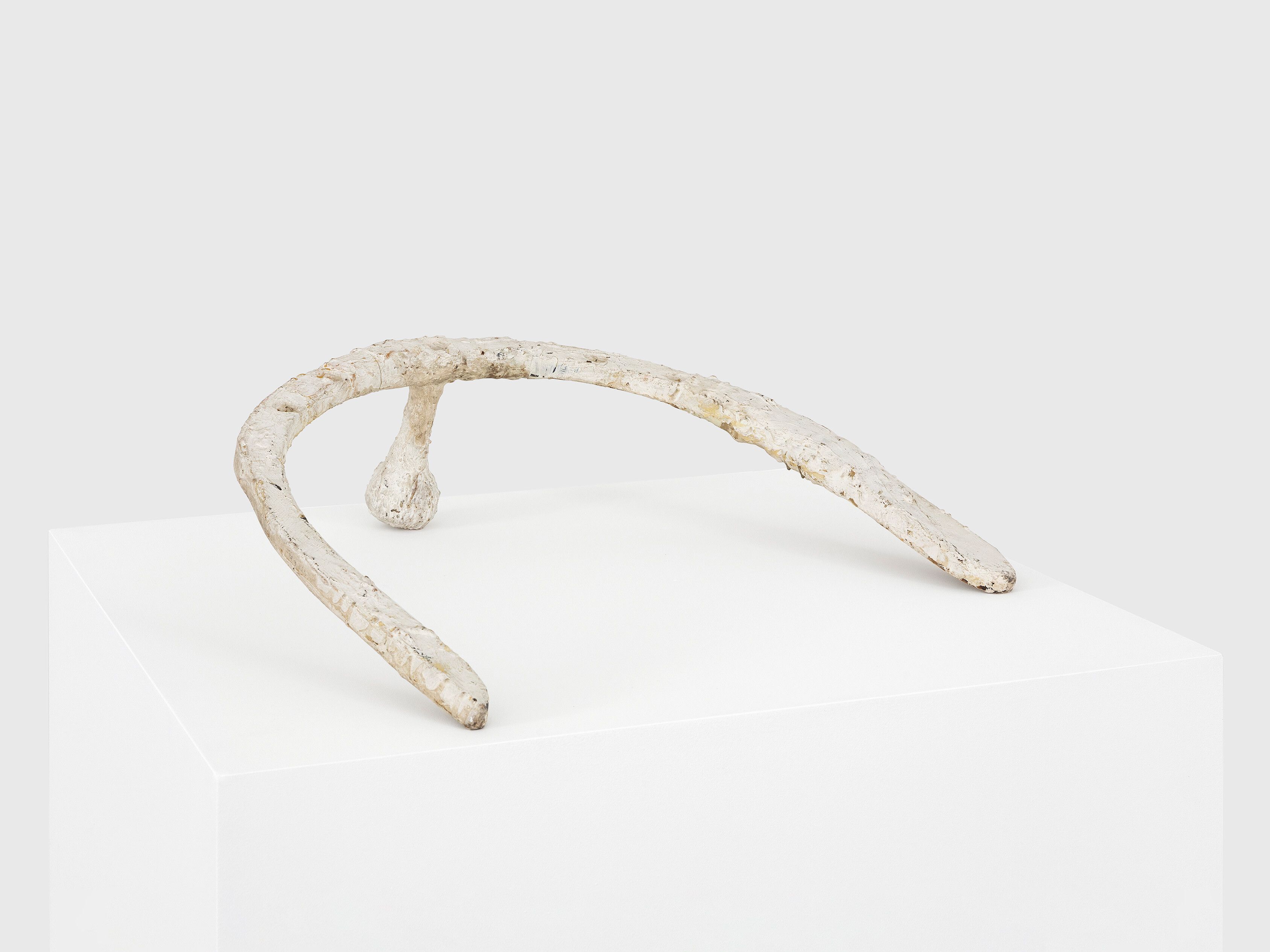 A sculpture Franz West, titled Passstück (Adaptive), dated 1975.