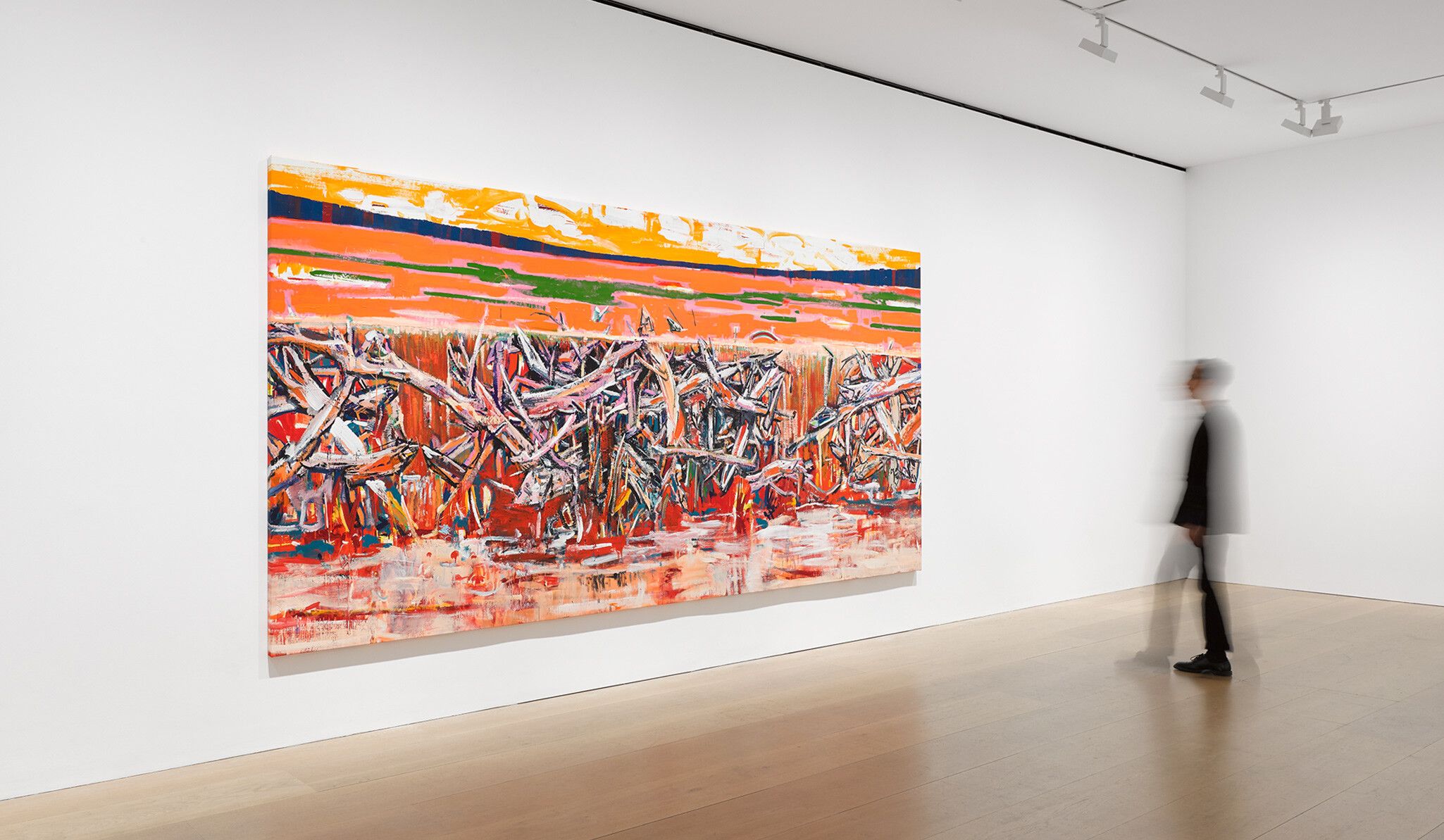 An installation view of an exhibition titled Cy Gavin at David Zwirner, London, in 2021.