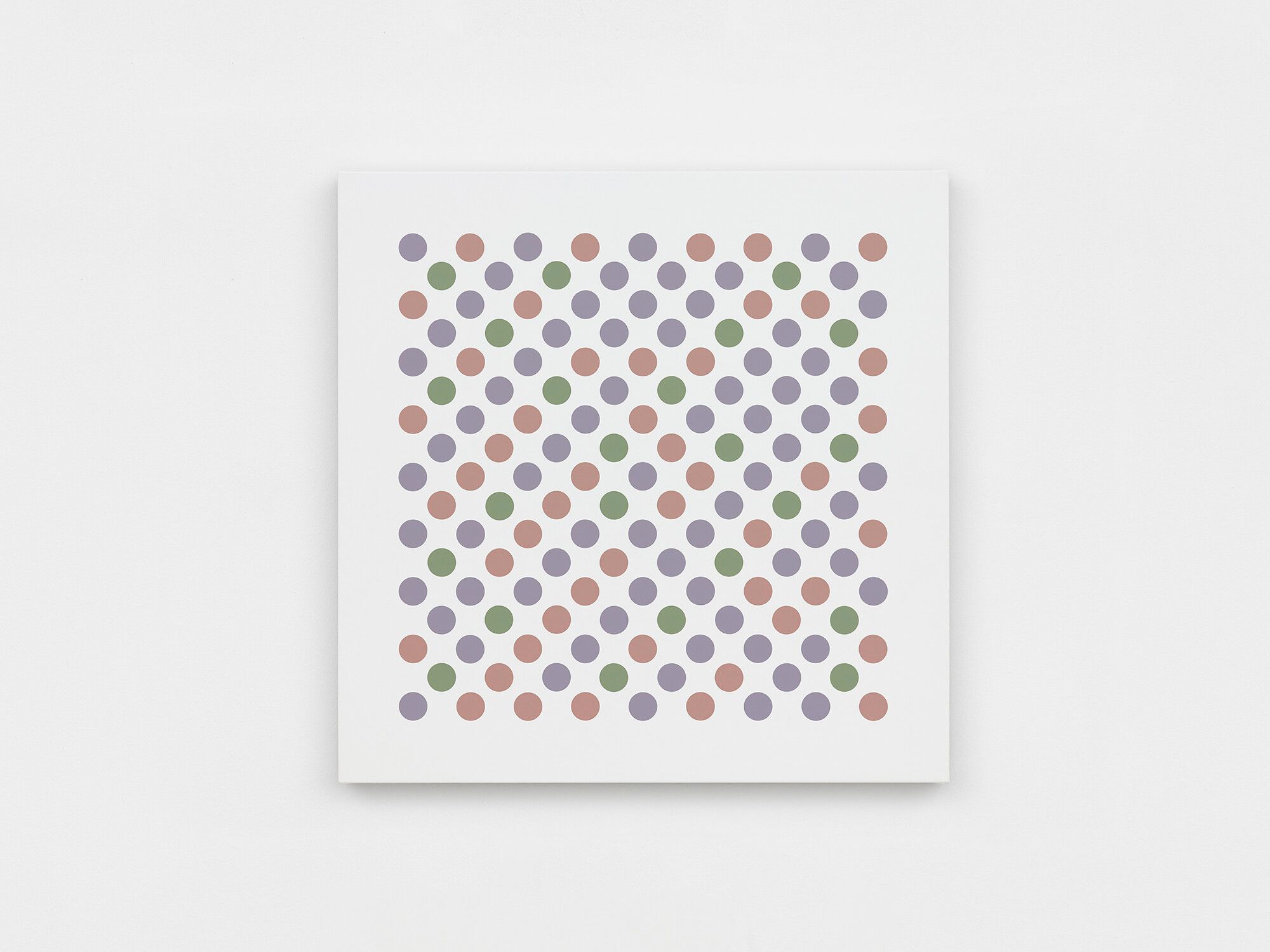 A painting by Bridget Riley, titled Study for Measure for Measure 12, 2017.