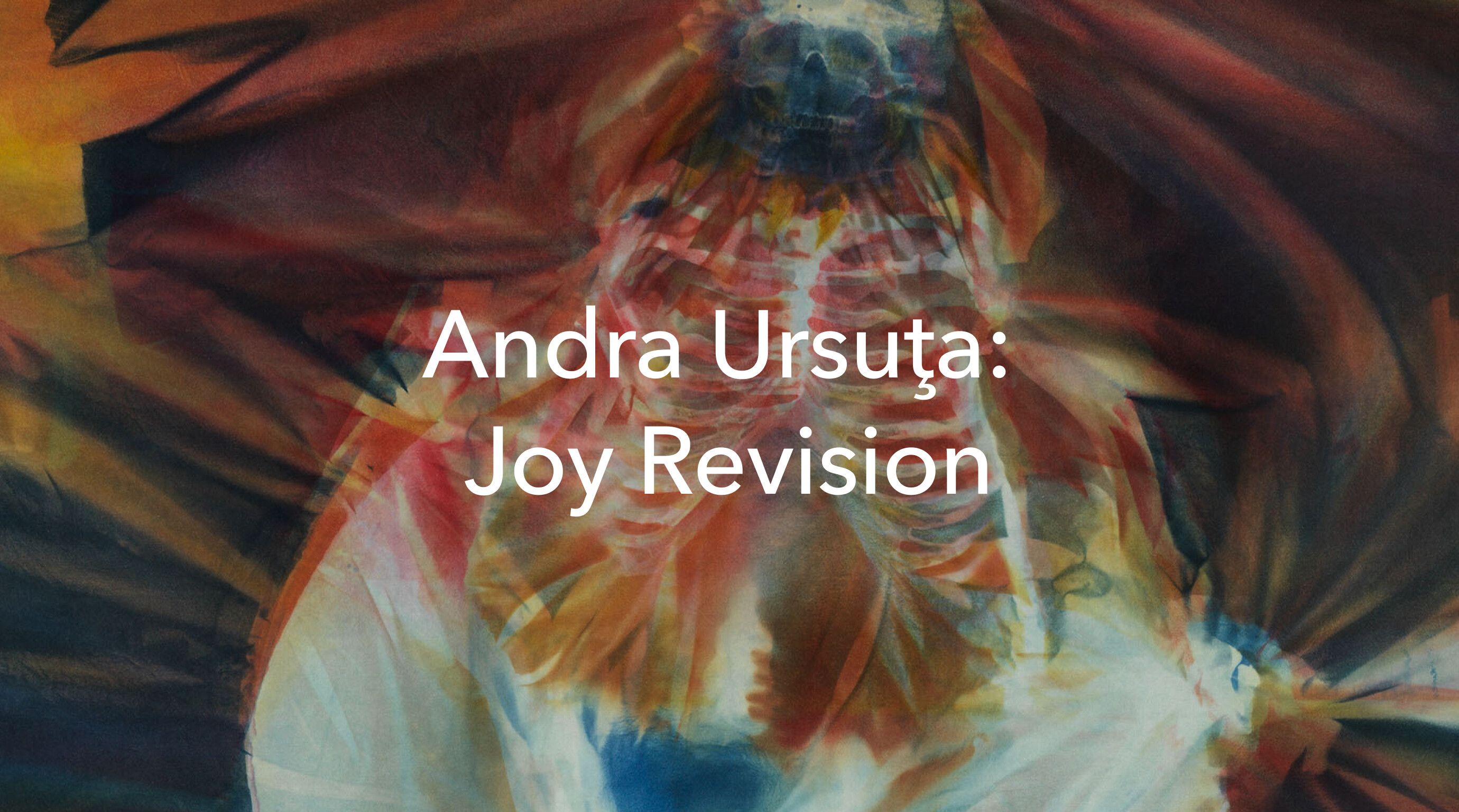 A linked image asset with the text overlay Andra Ursuţa: Joy Revision