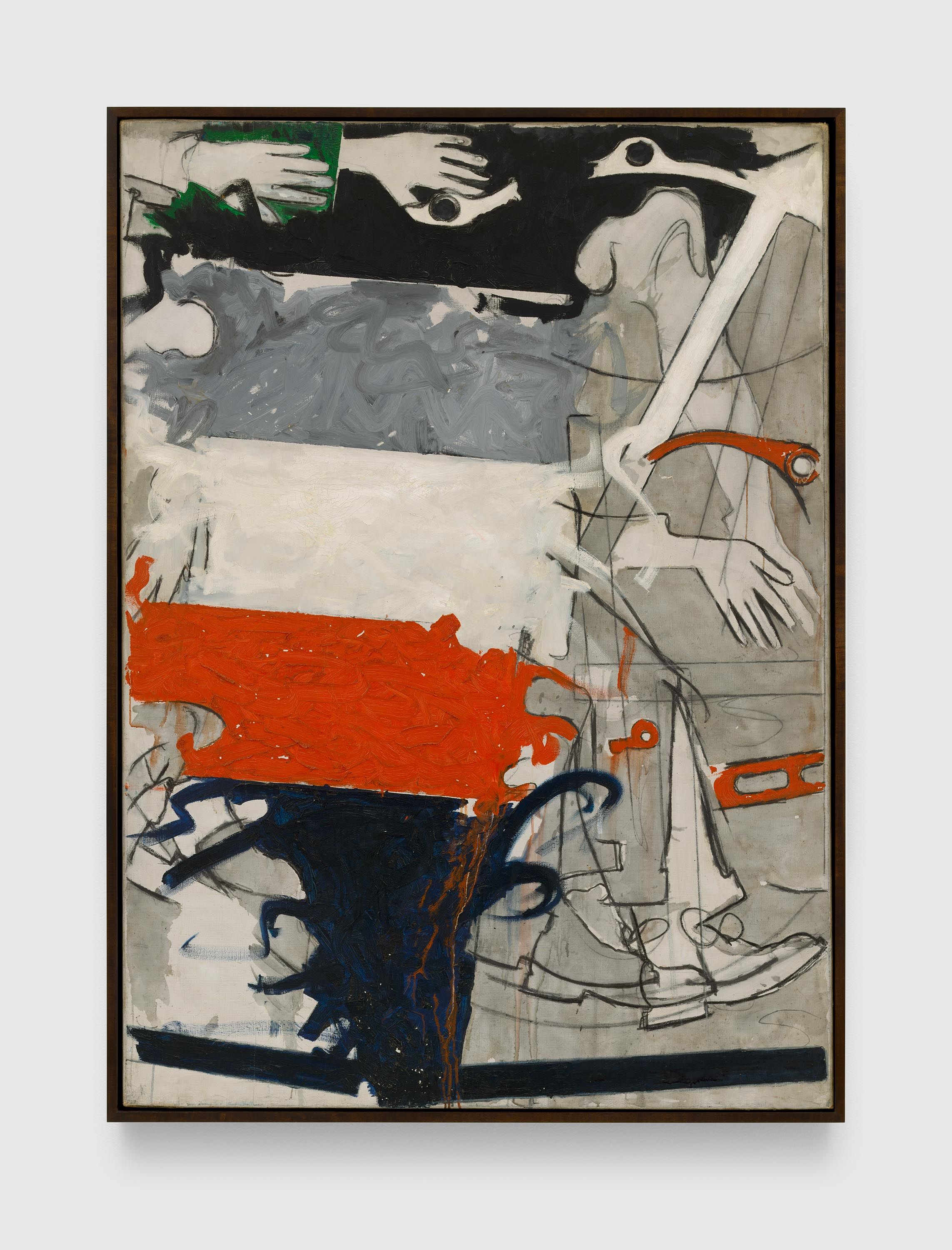 A painting by Mario Schifano, titled No. 2 dagli Archivi del Futurismo, dated 1965.
