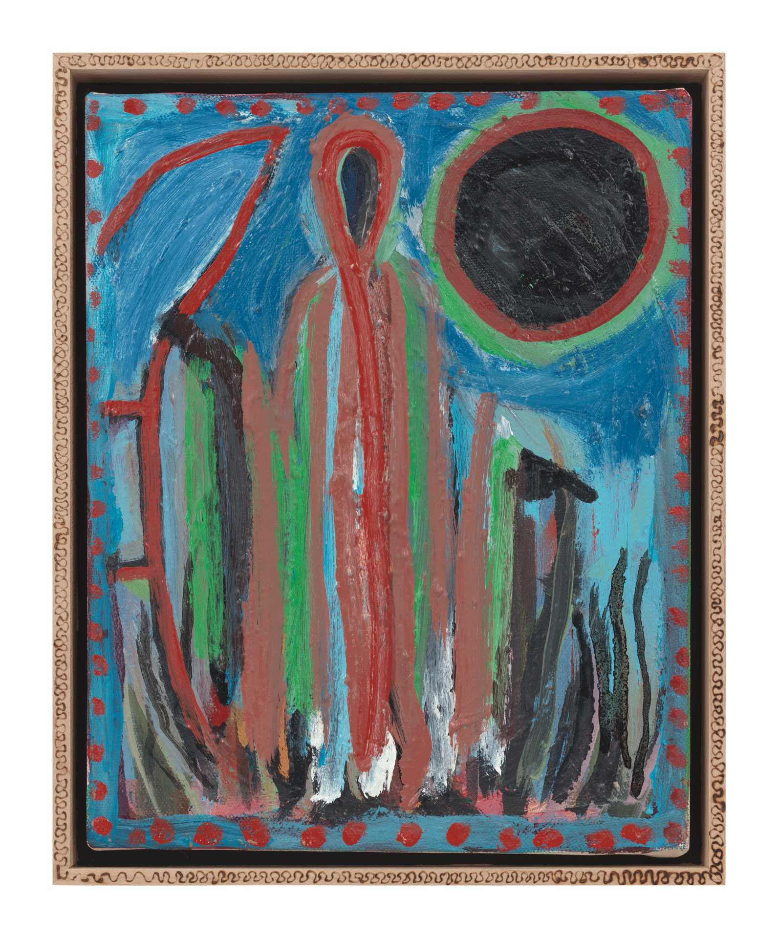 A painting by Josh Smith, titled Untitled, dated 2019