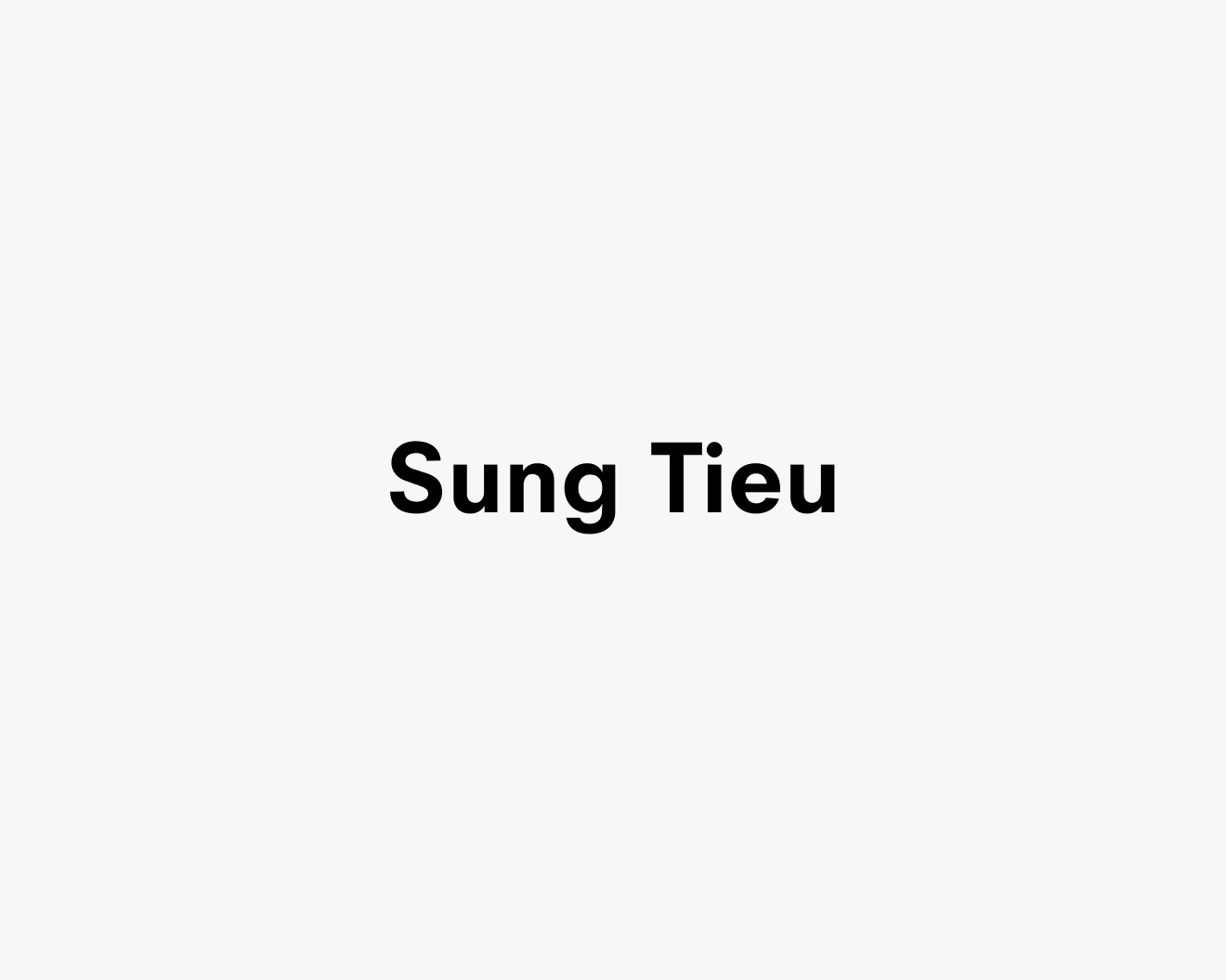 A text description that reads Sung Tieu