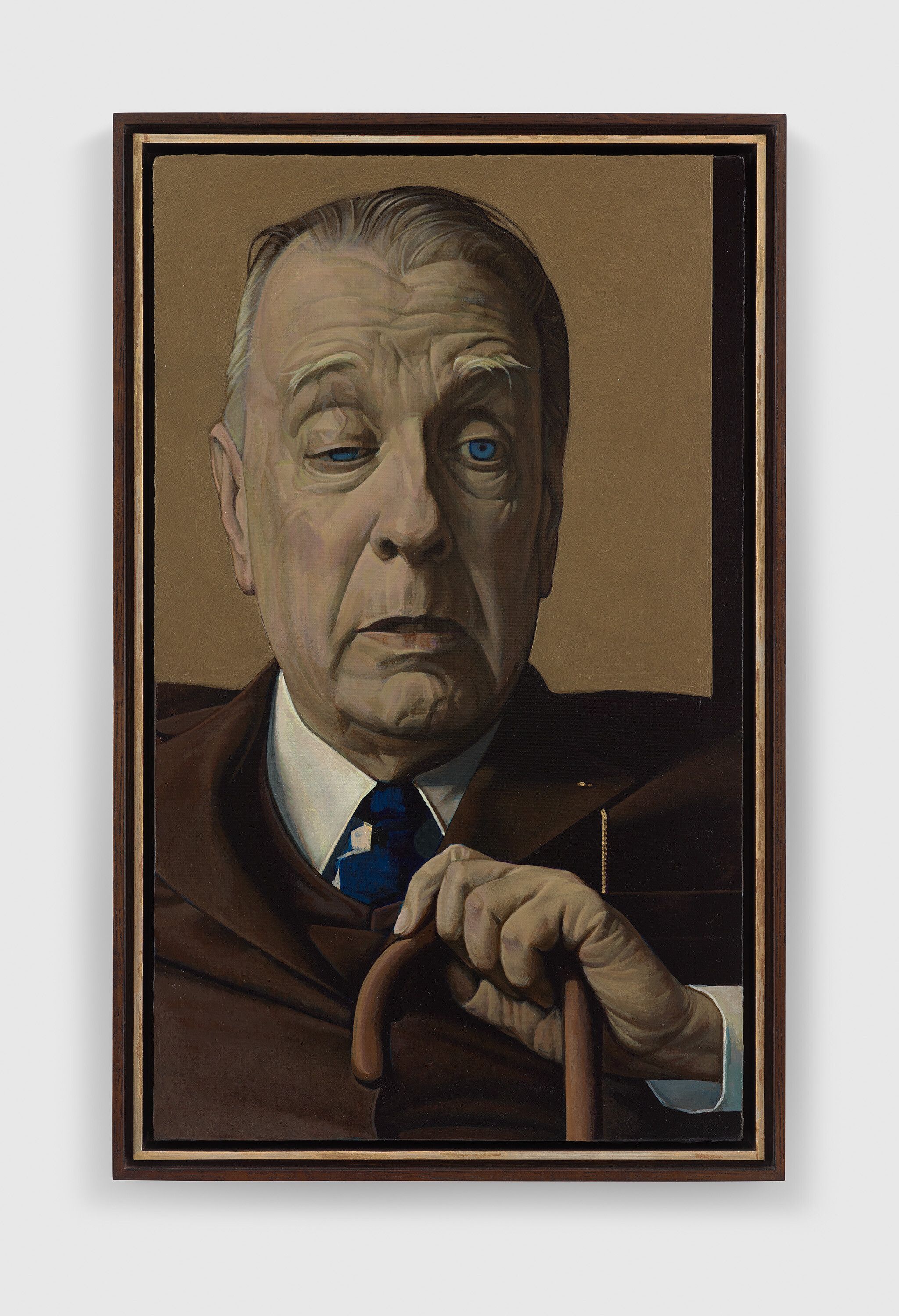 A painting by Liu Ye, titled Jorge Luis Borges, 2022 to 2023.