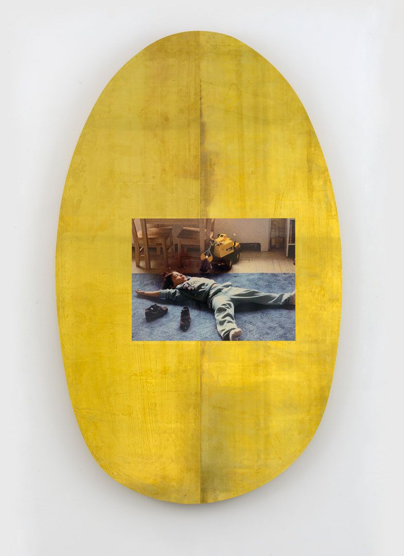 An untitled sculpture by Jordan Wolfson, dated 2020.