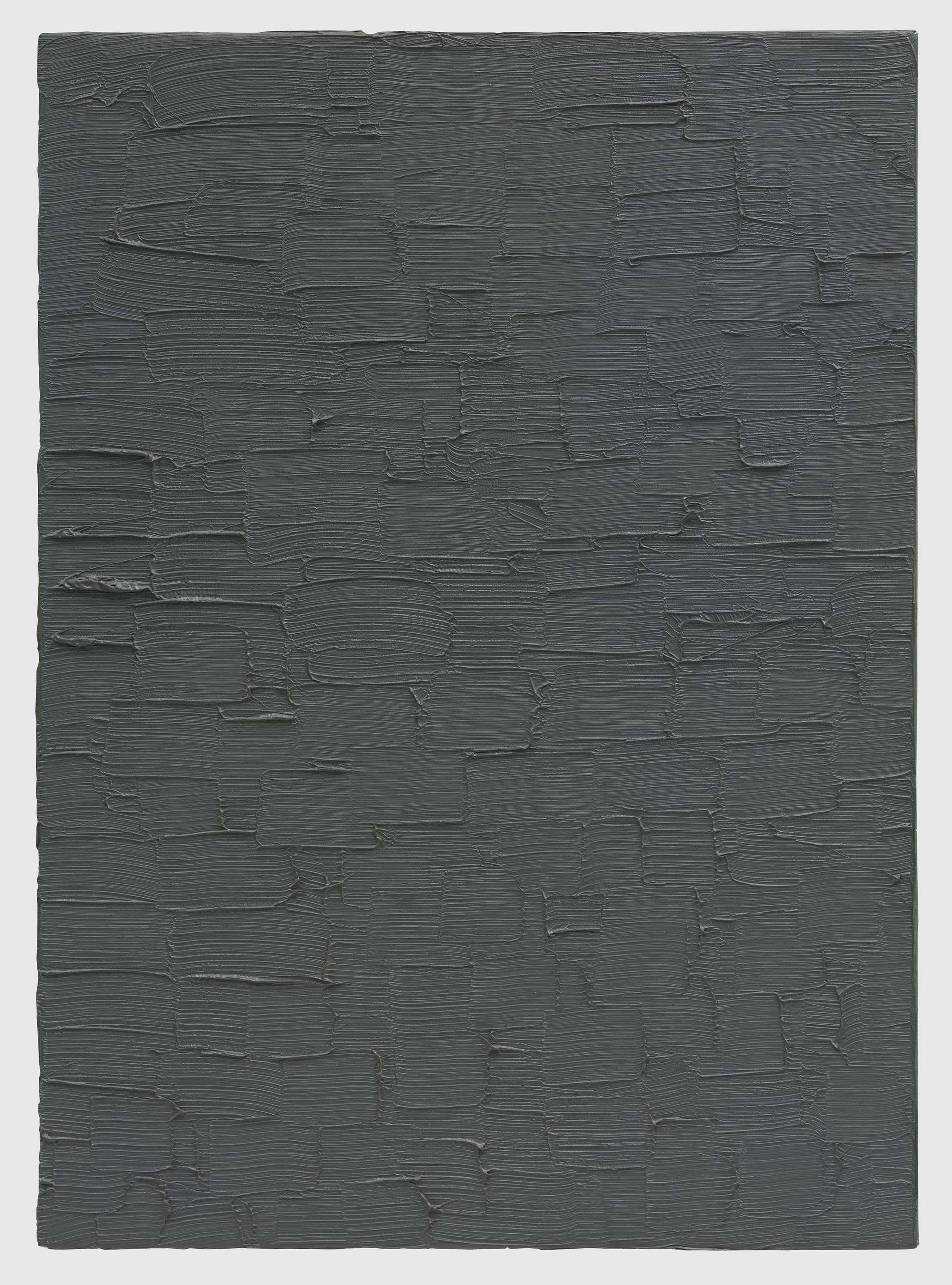 A painting by Gerhard Richter, titled Grau (Borke) (Gray [Bark]), dated 1973.