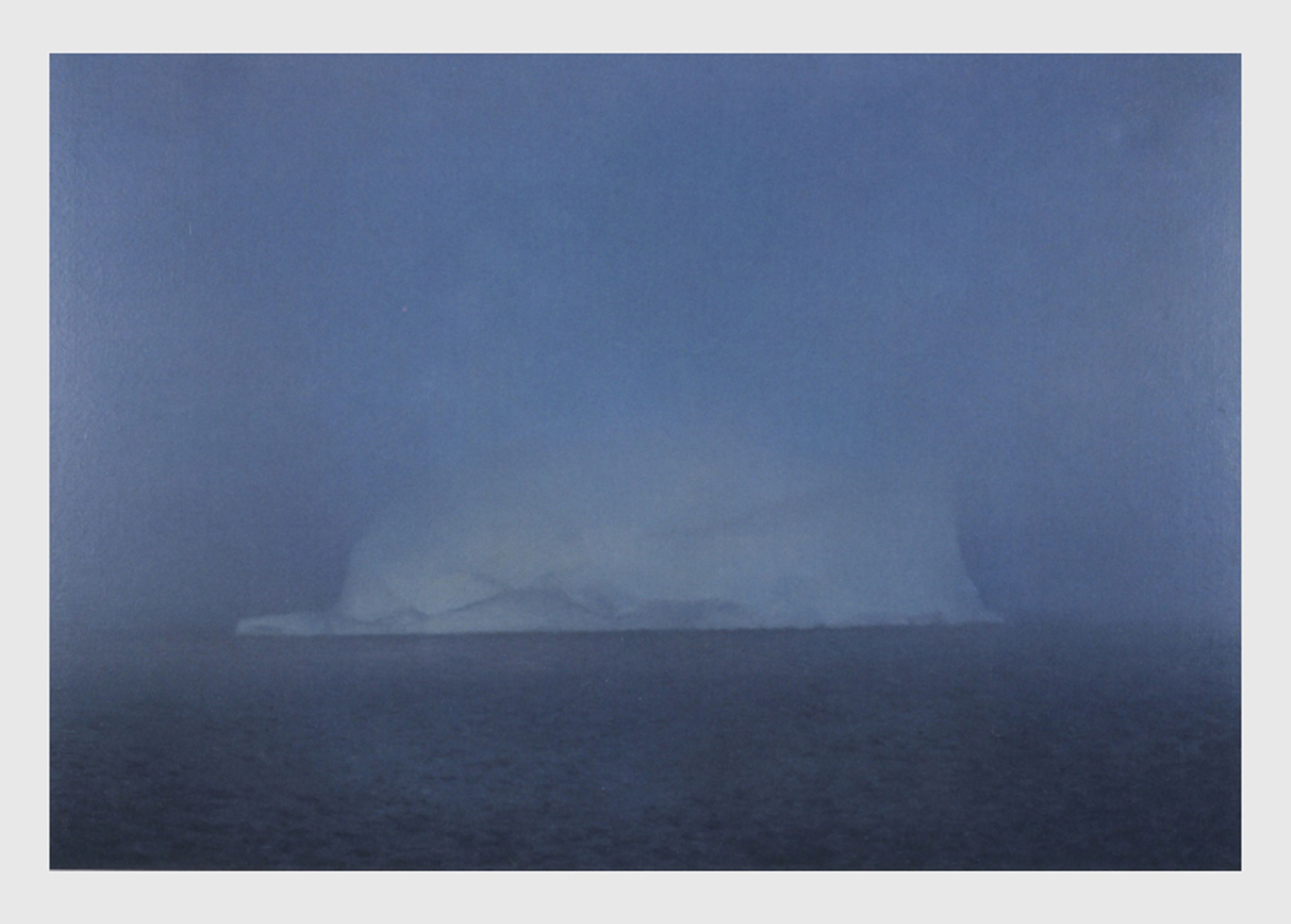 A painting by Gerhard Richter, titled Eisberg im Nebel (Iceberg in Mist), dated 1982.