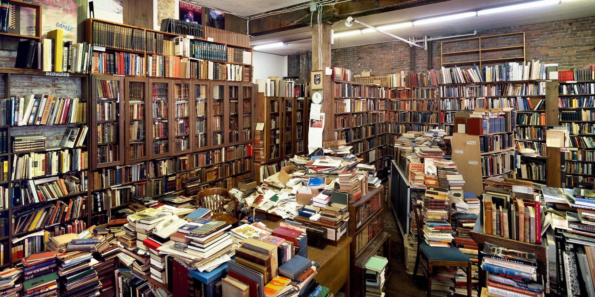 A photograph by Stan Douglas, titled McLeod's Books, Vancouver, dated 2006.