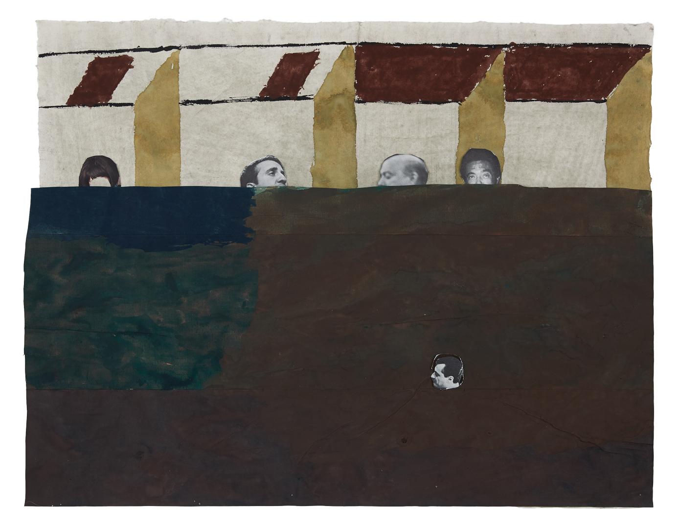 A work on paper by Jockum Nordstrom, titled A plan for living, dated 2019.