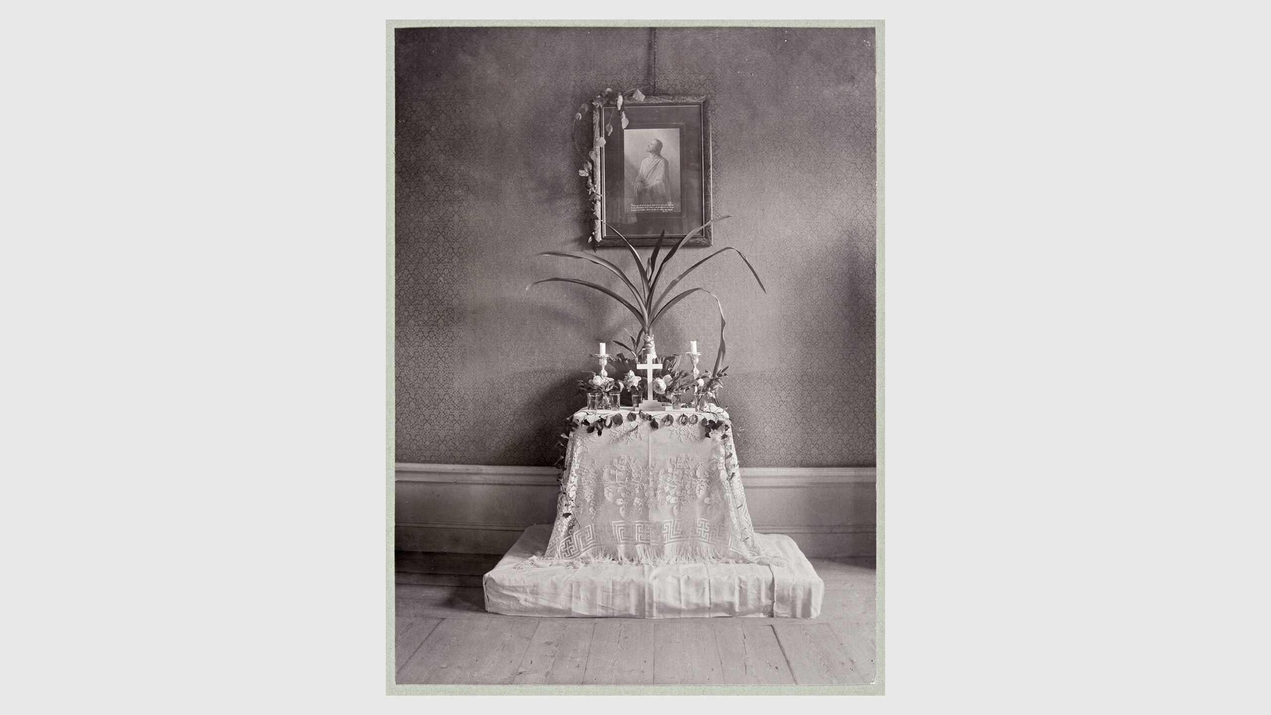 Photo of the alter used by The Five in their seances in Stockholm, dated 1890